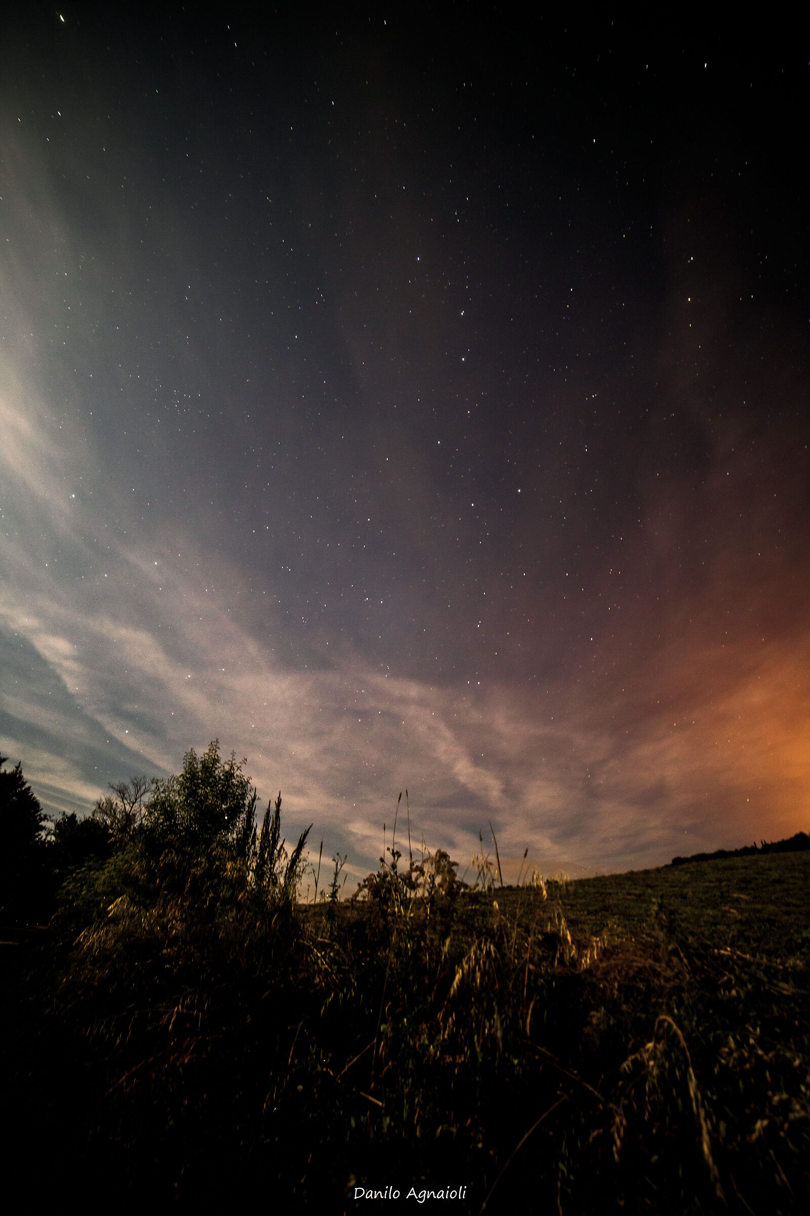 Under a simple starry night