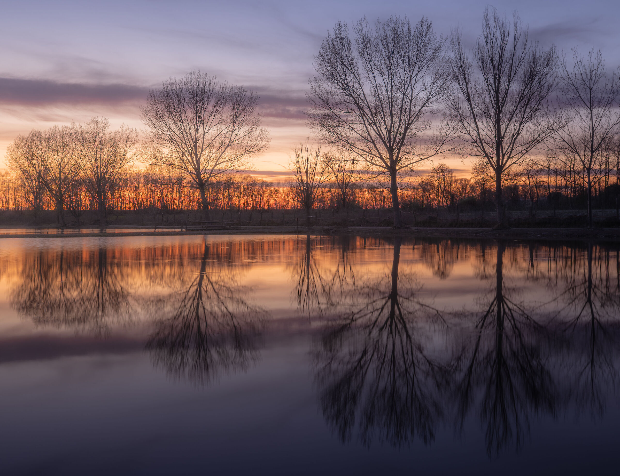 Reflections at dawn