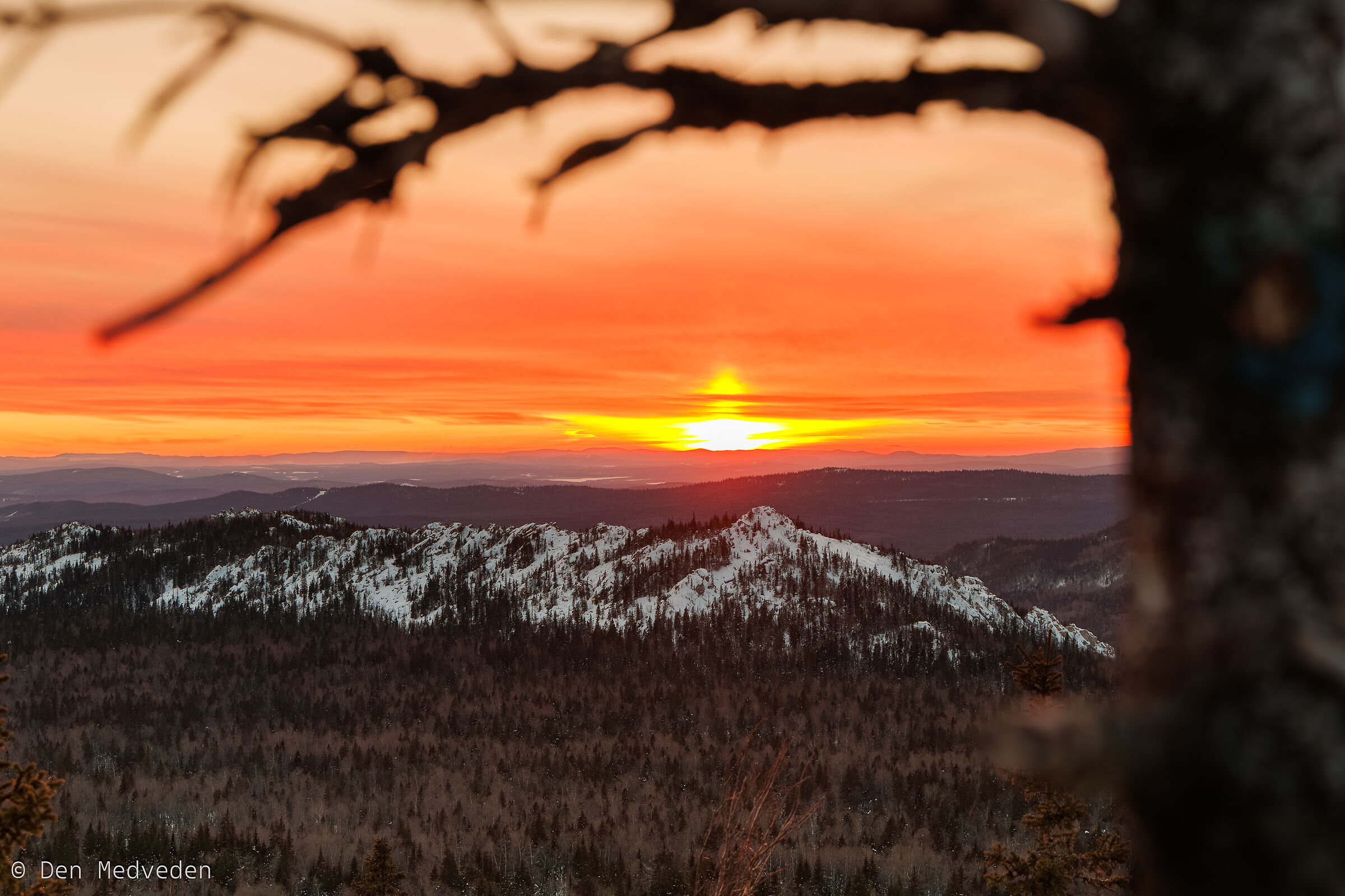 Tramonto d'inverno