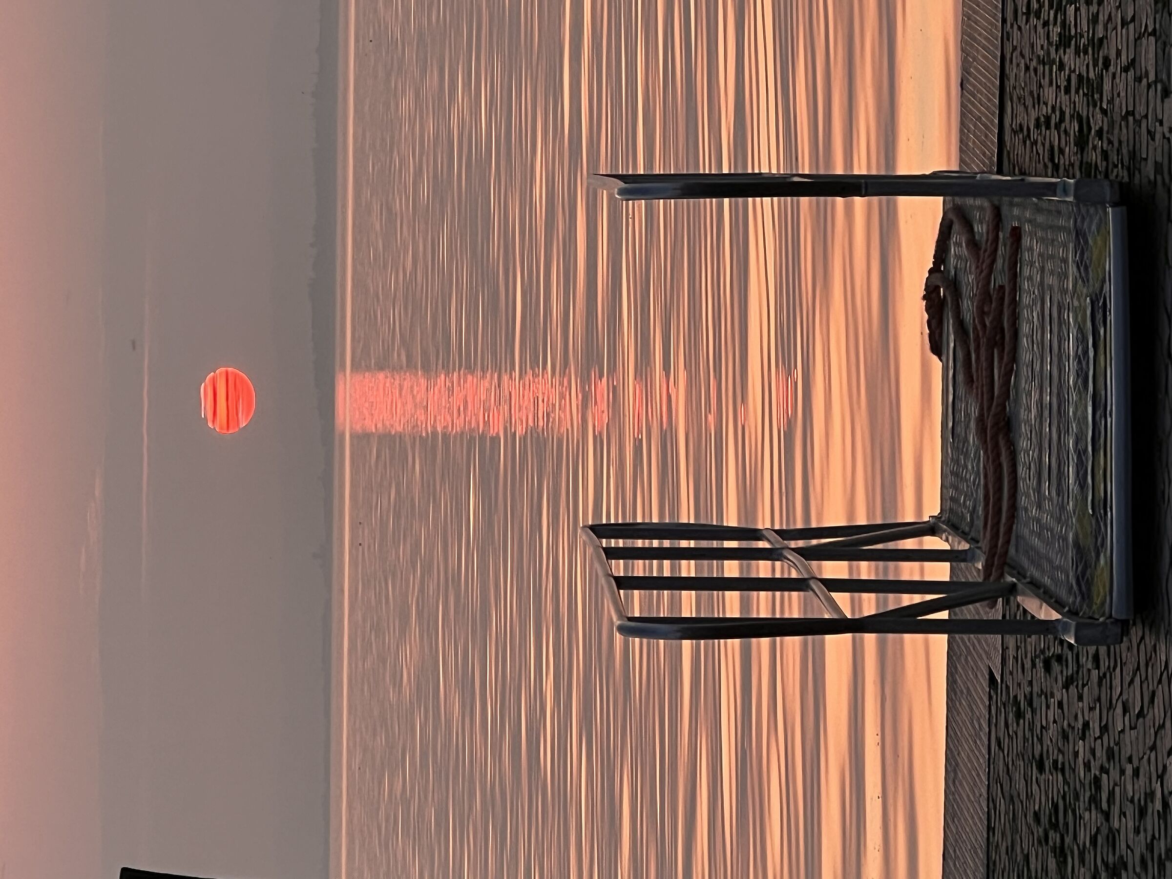 A red ball in the sky…