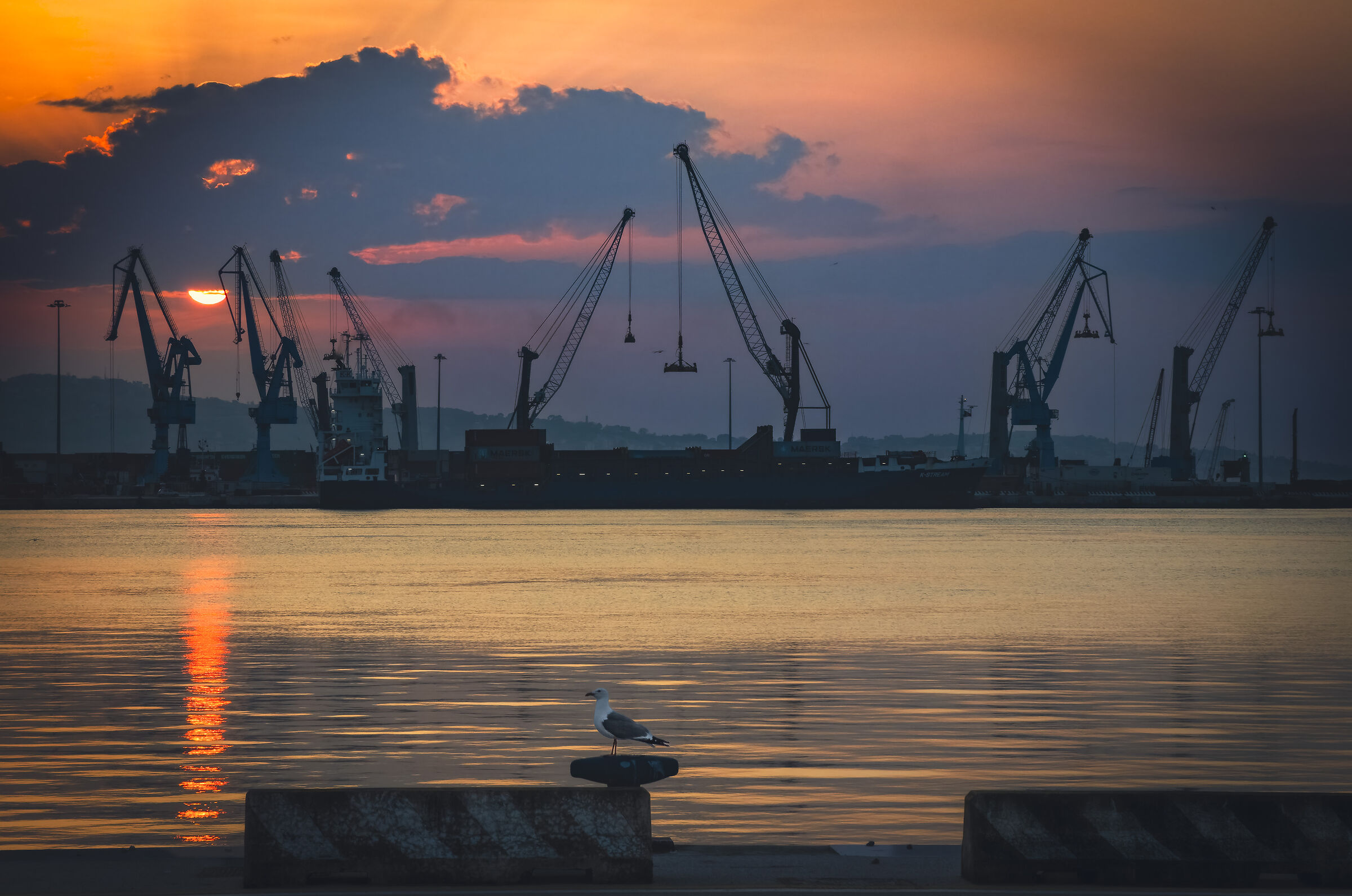 Logistics... at sunset