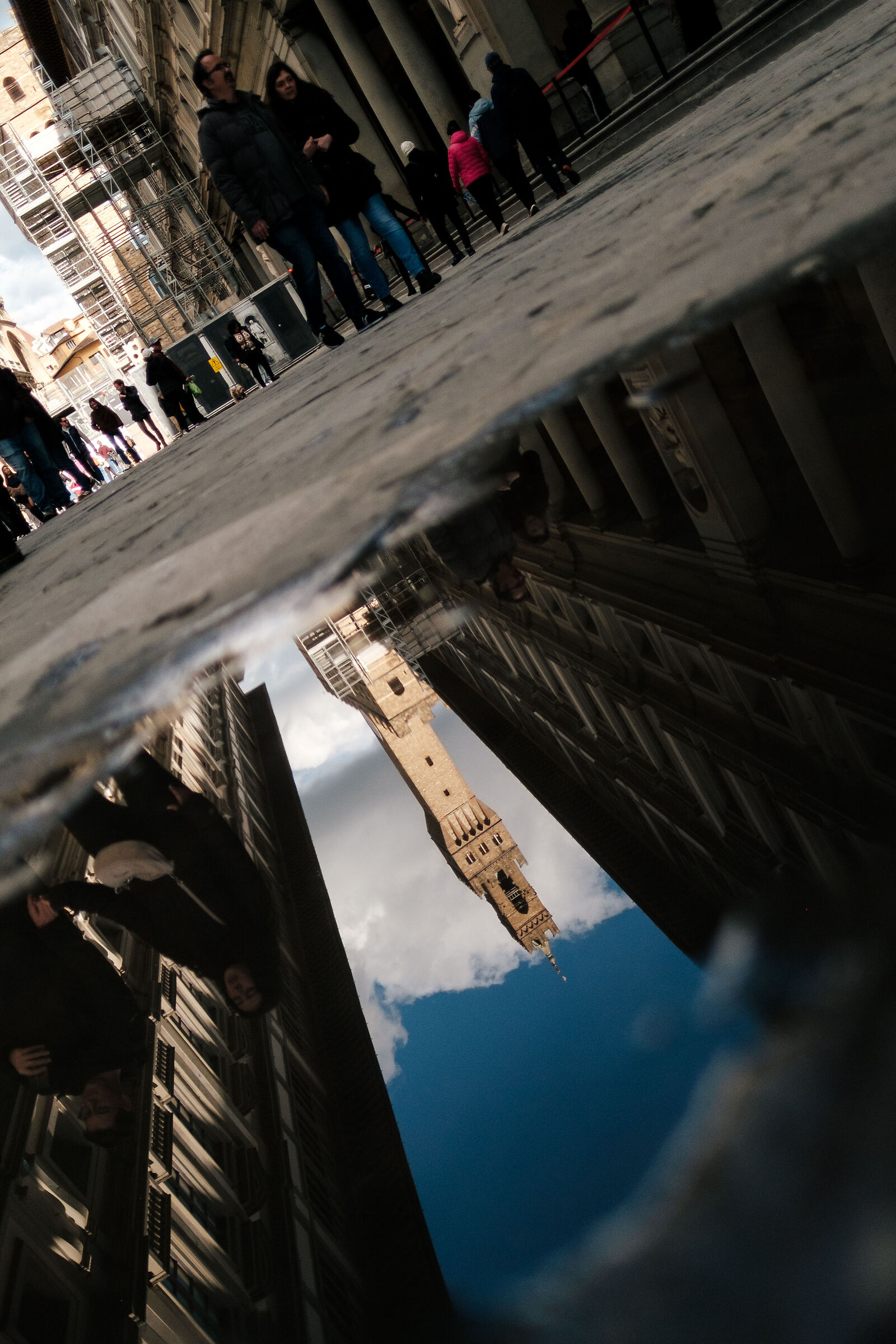 Reflected in the usual pool