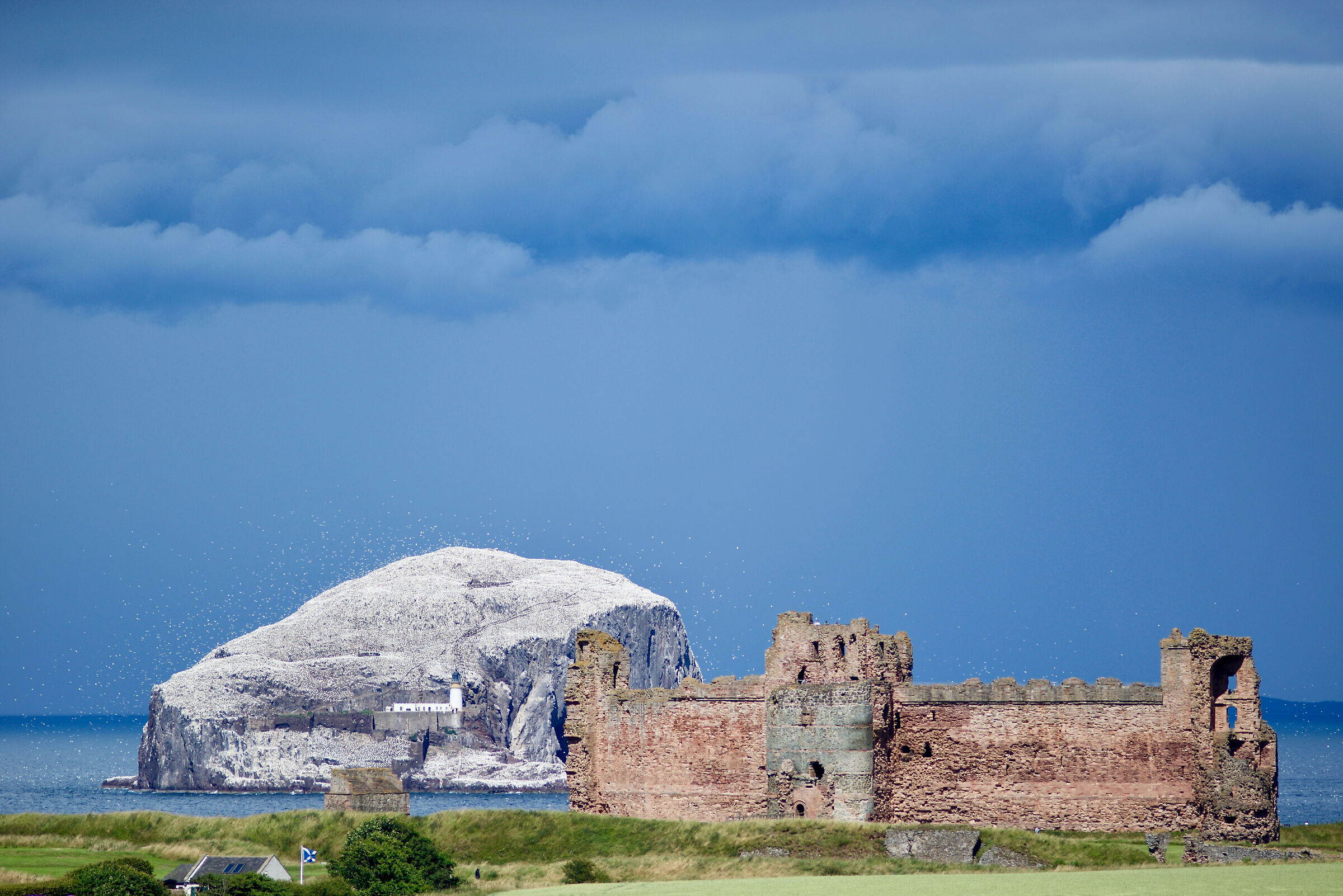 Tantallon Castle and the Bass Rock