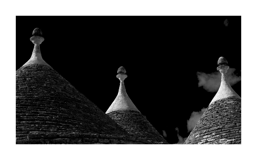 The three peaks of Alberobello