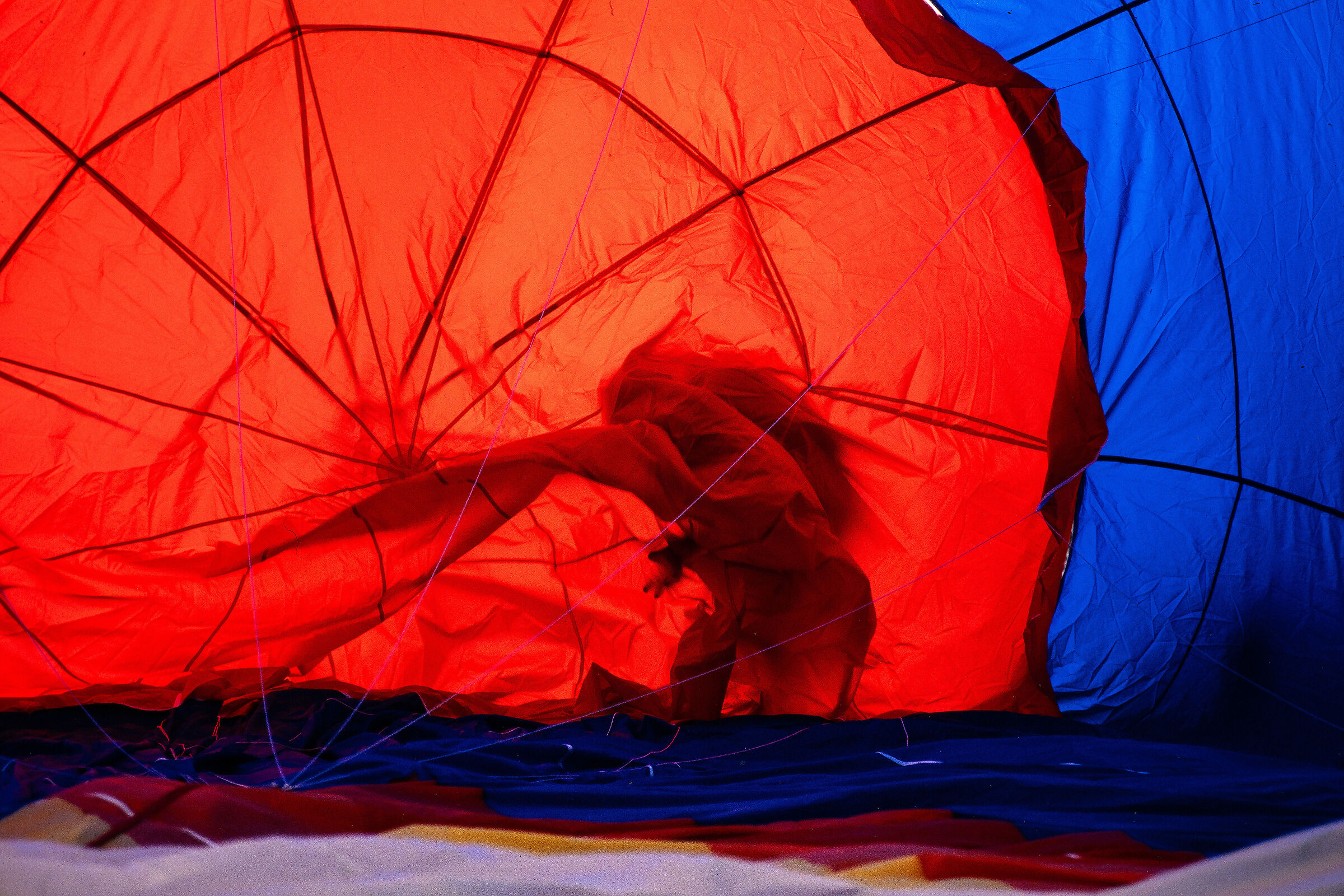 Dentro la mongolfiera