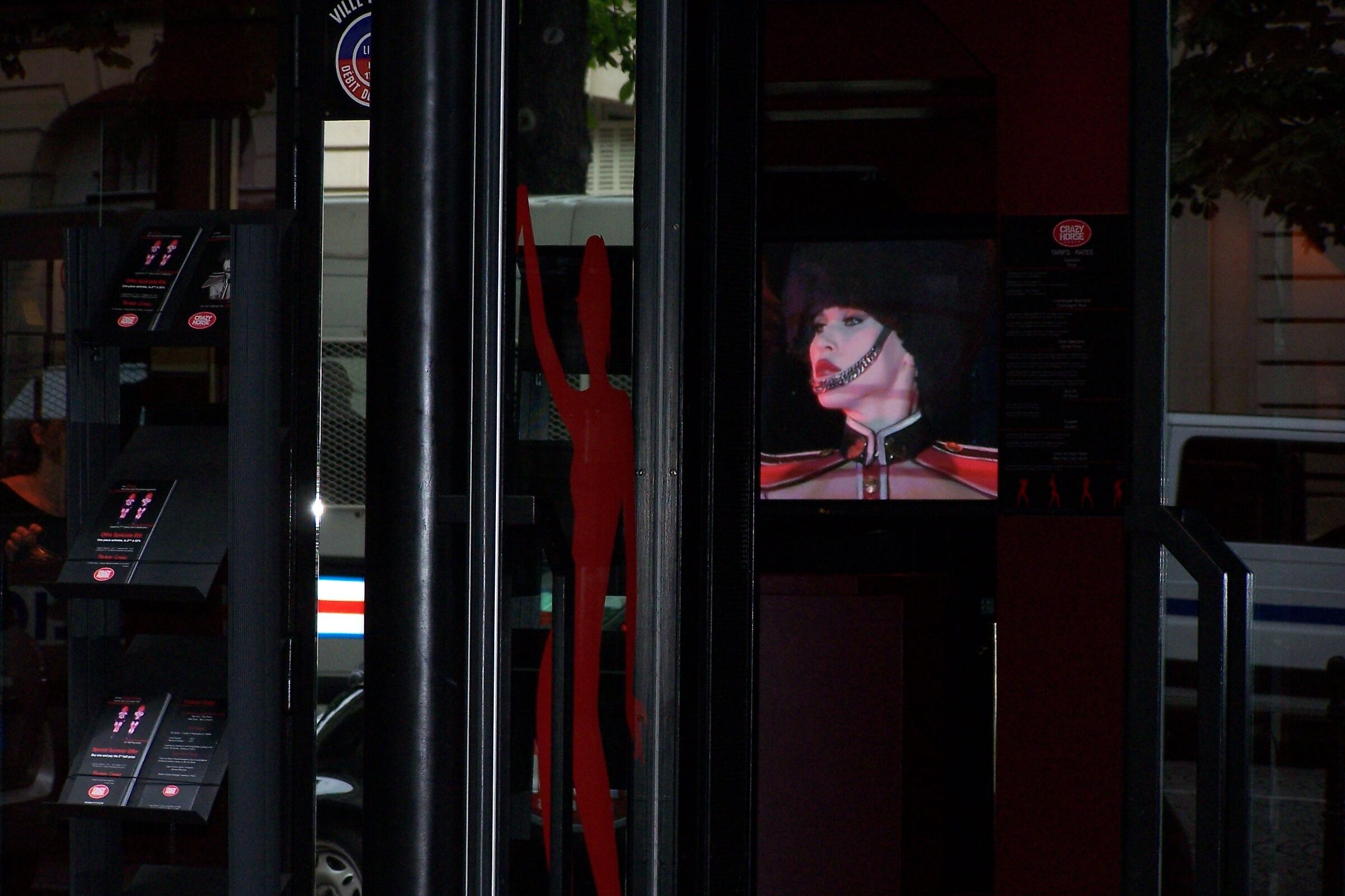 Showcase of the famous Parisian CrazyHorse