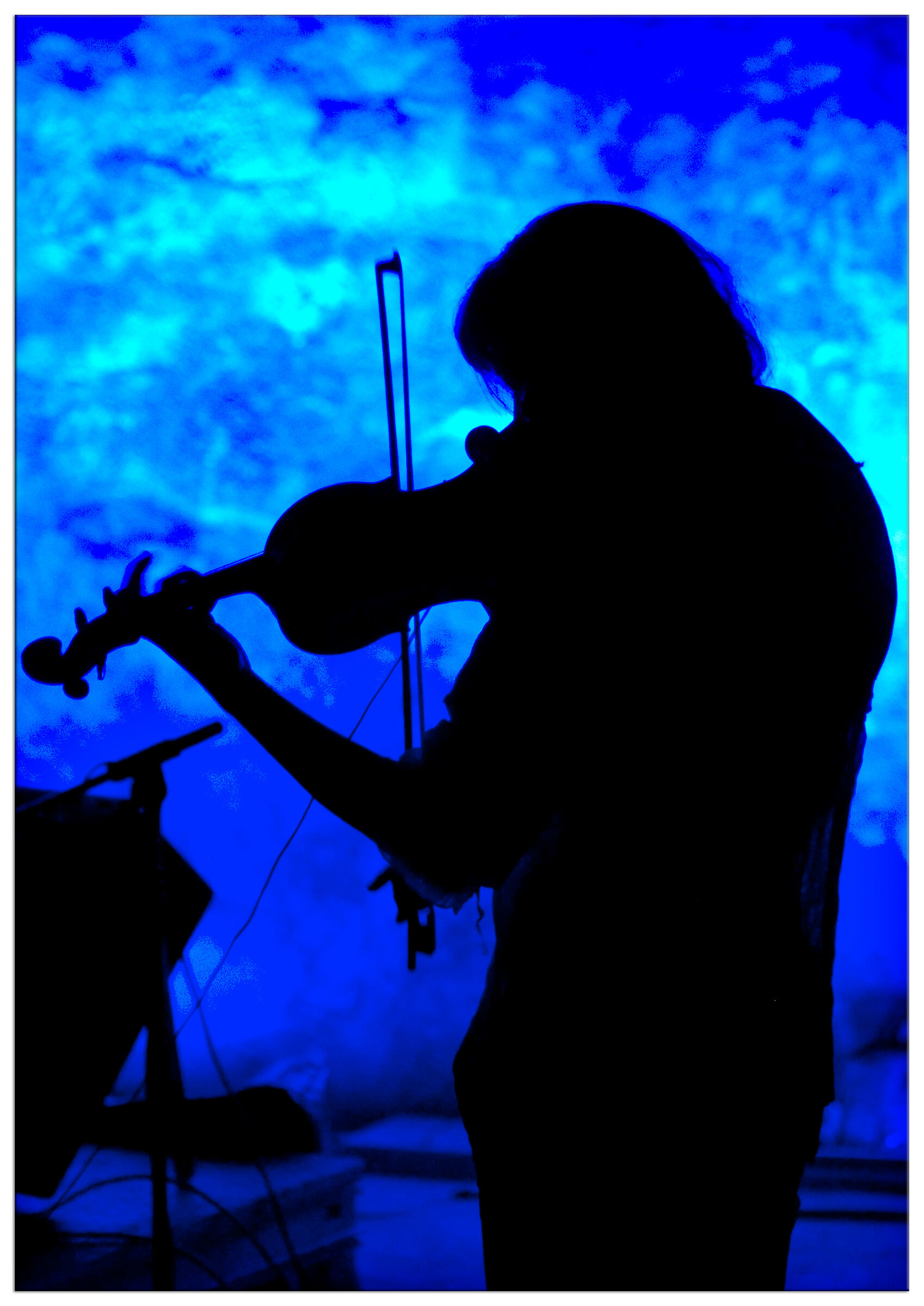 Silhouette violinista