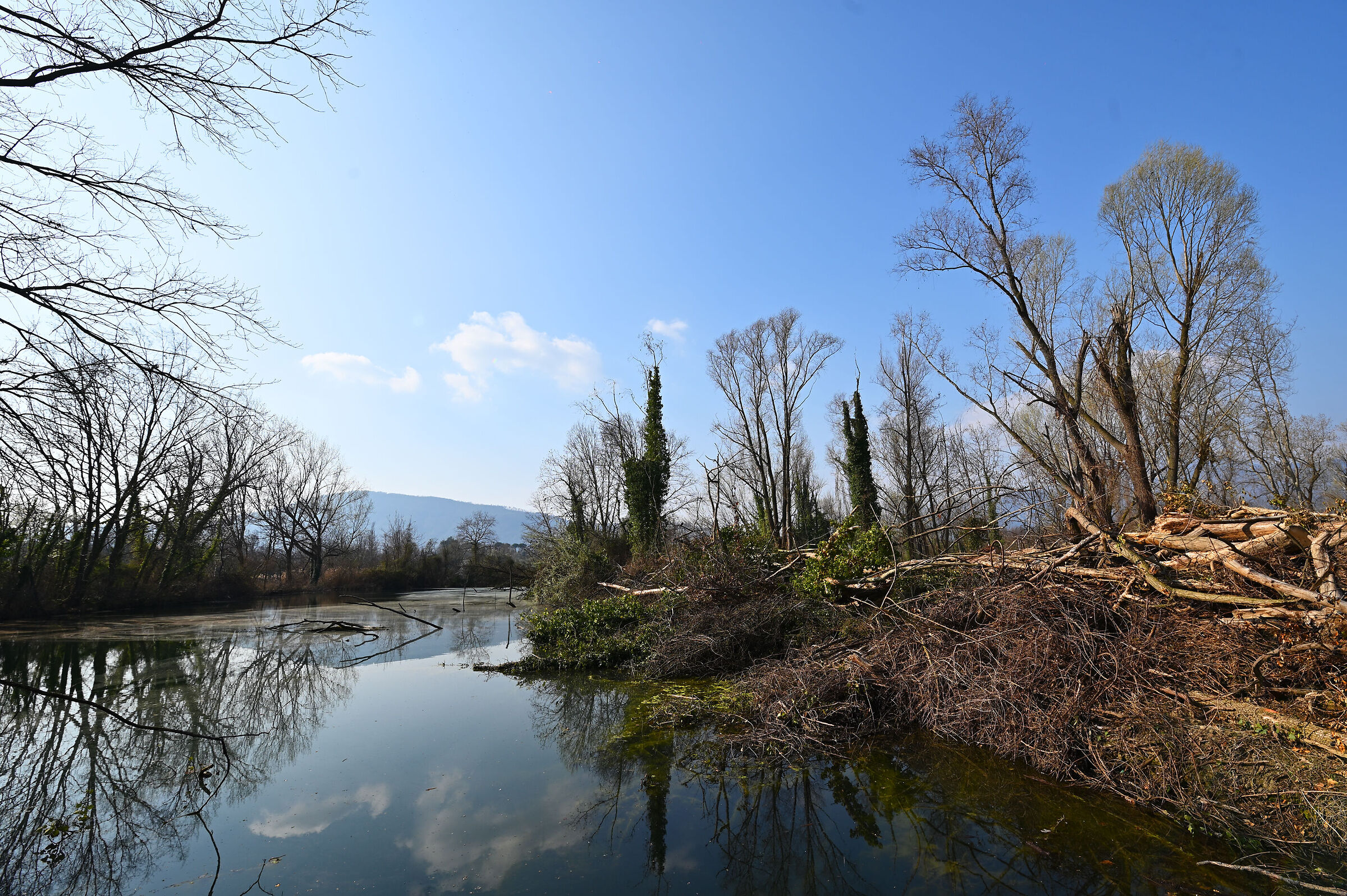 Paesaggio naturale con modifiche umane