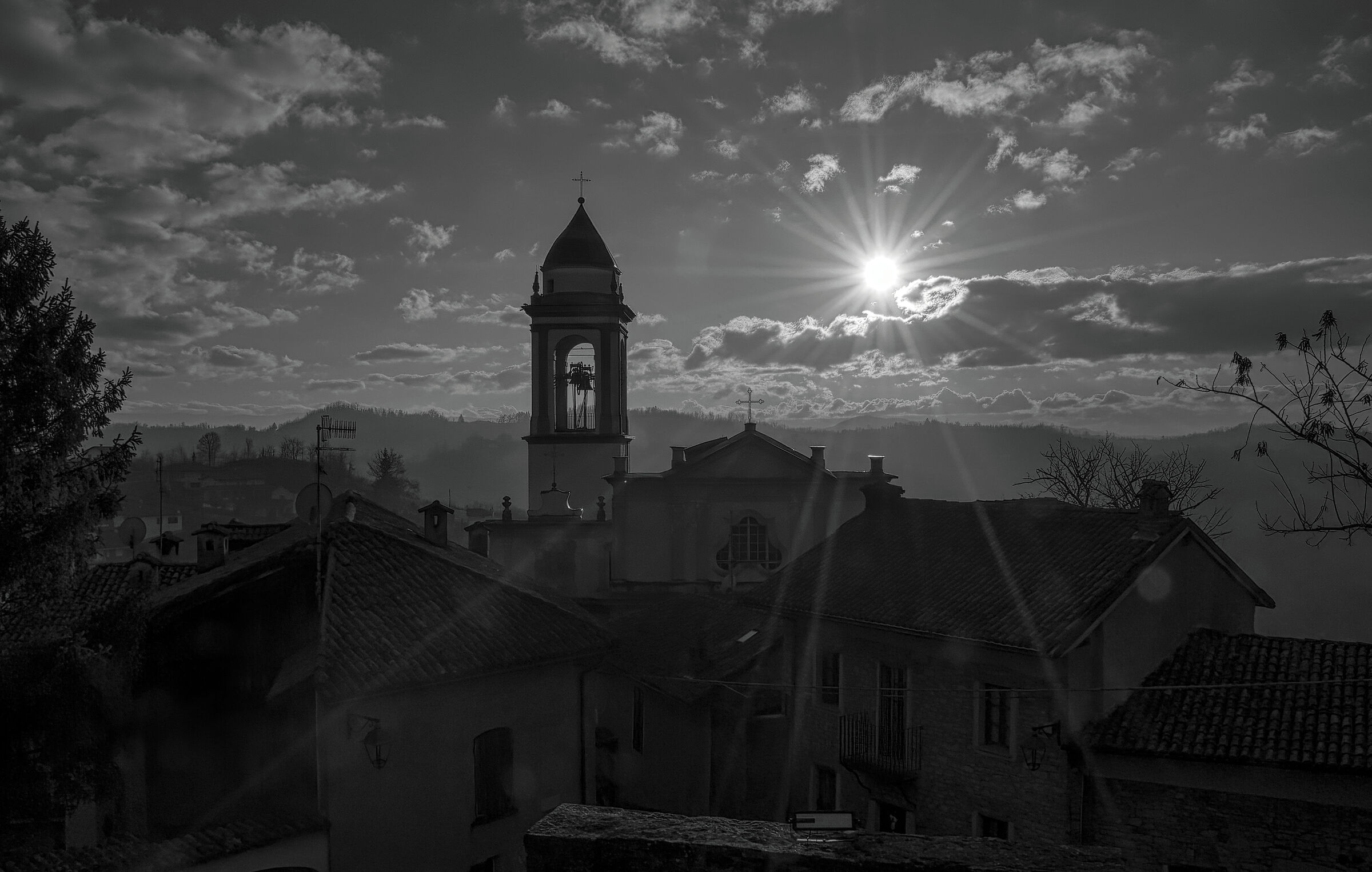Last rays on the bell tower