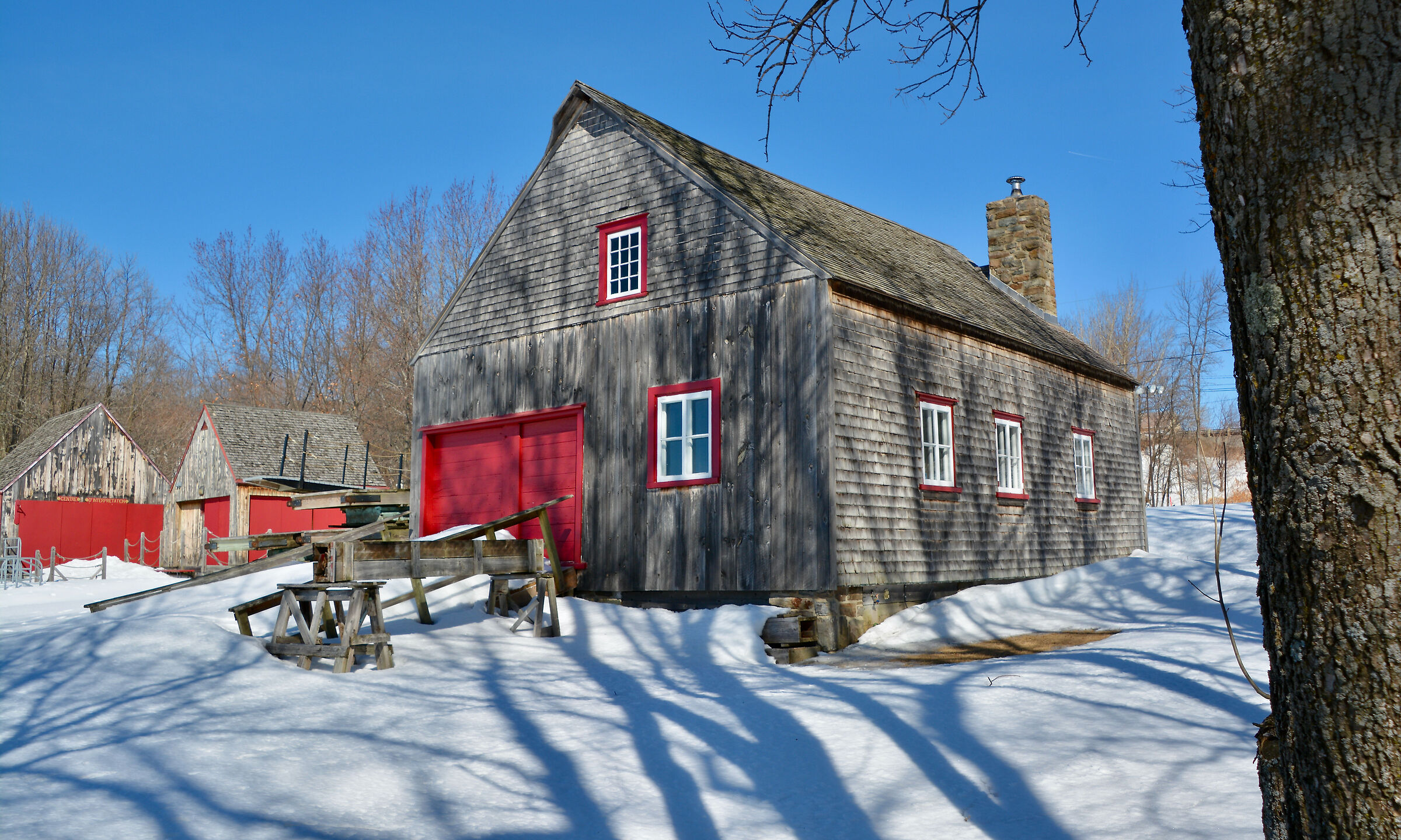 Former shipyard on Île d'Orléans, Quebec, C...