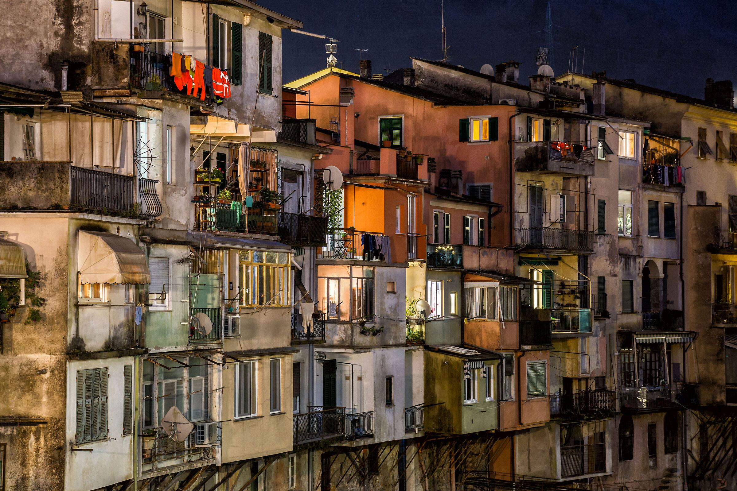 The colors of the houses of Borzonasca