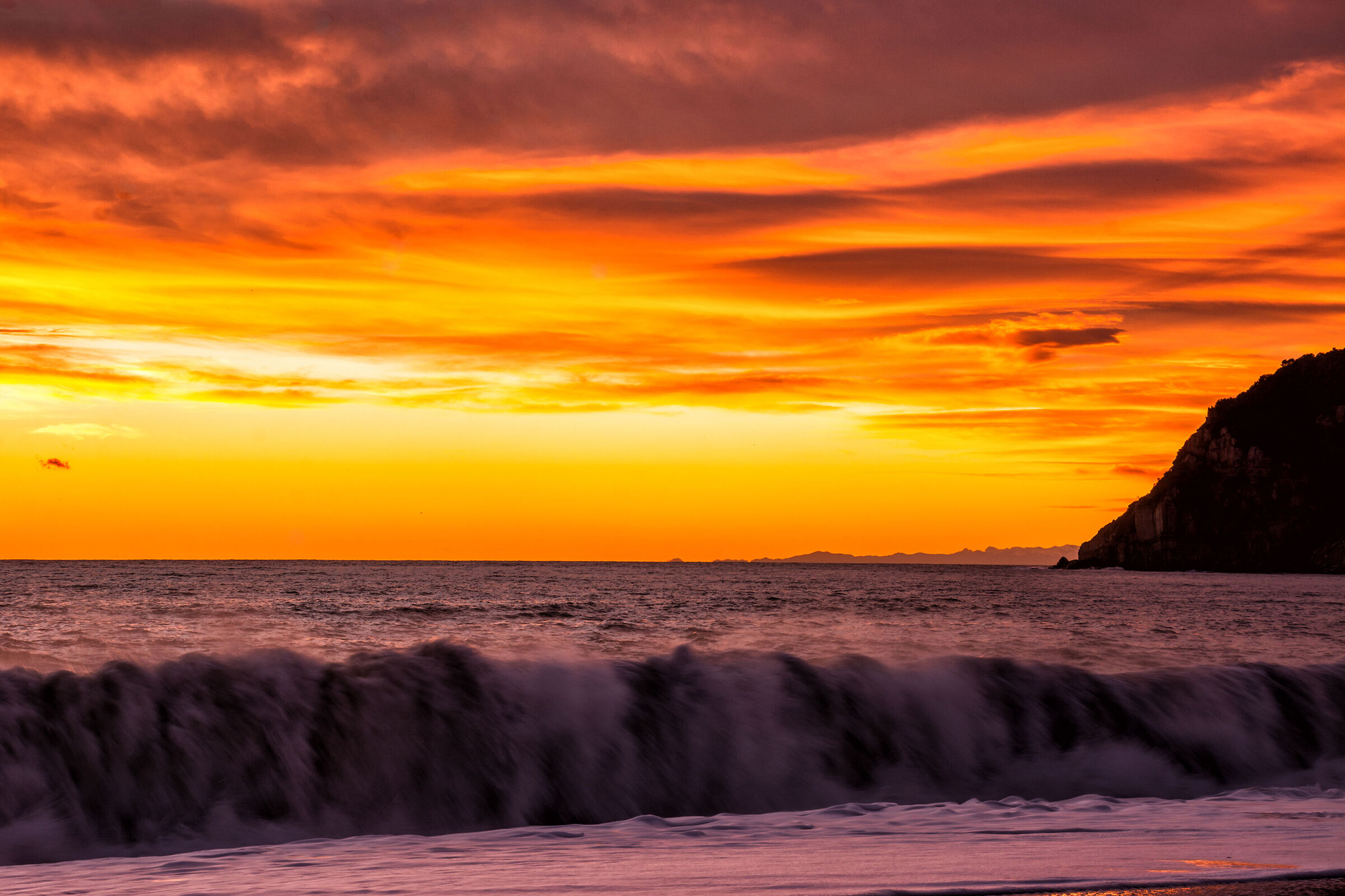 I colori di un tramonto in inverno