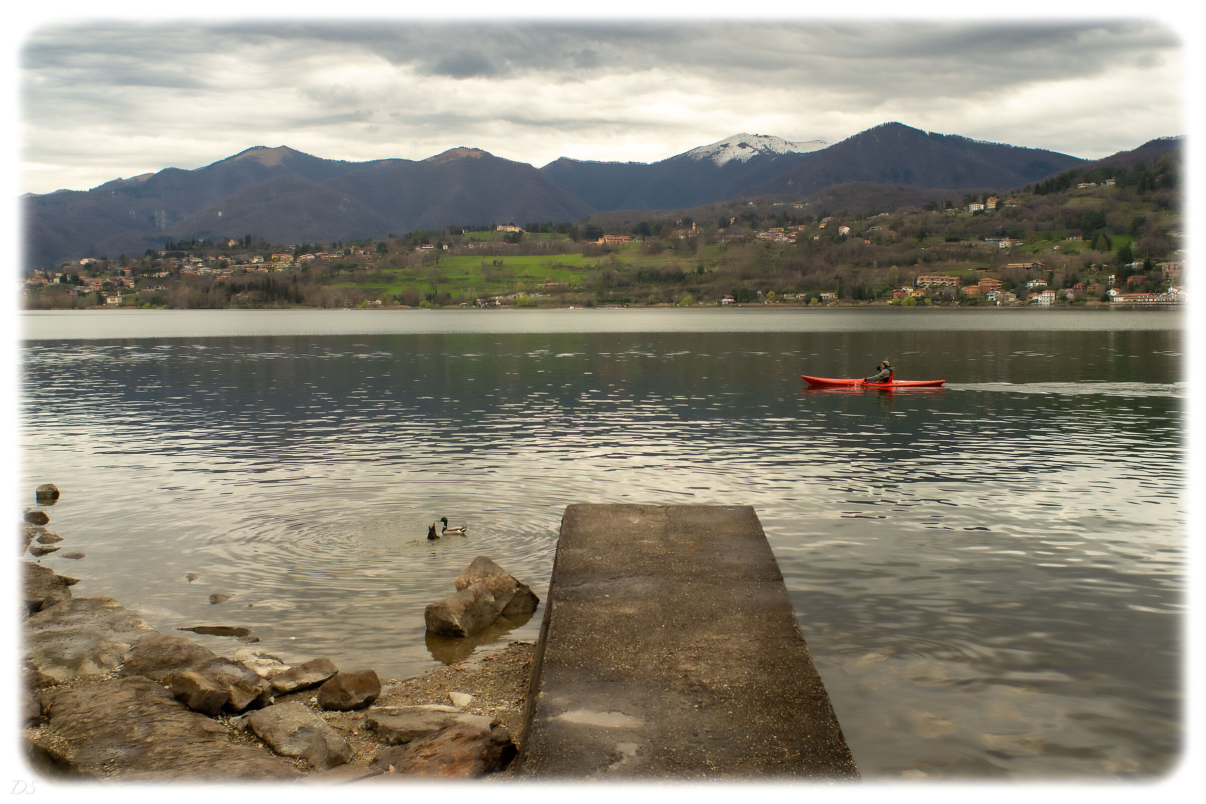 Canoa e anatre sul lago, marzo del '26