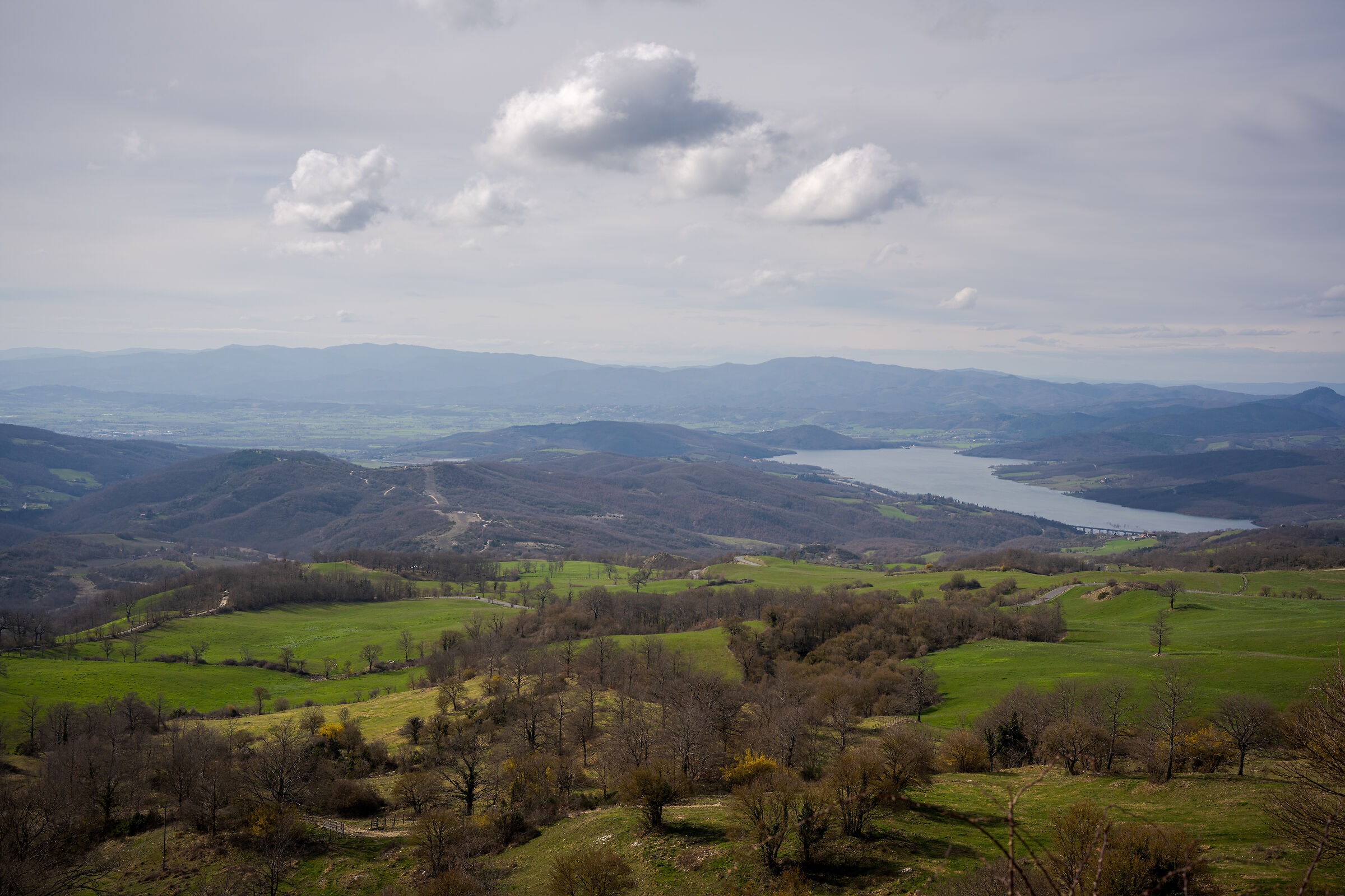 Panorama of the Montedoglio dam
