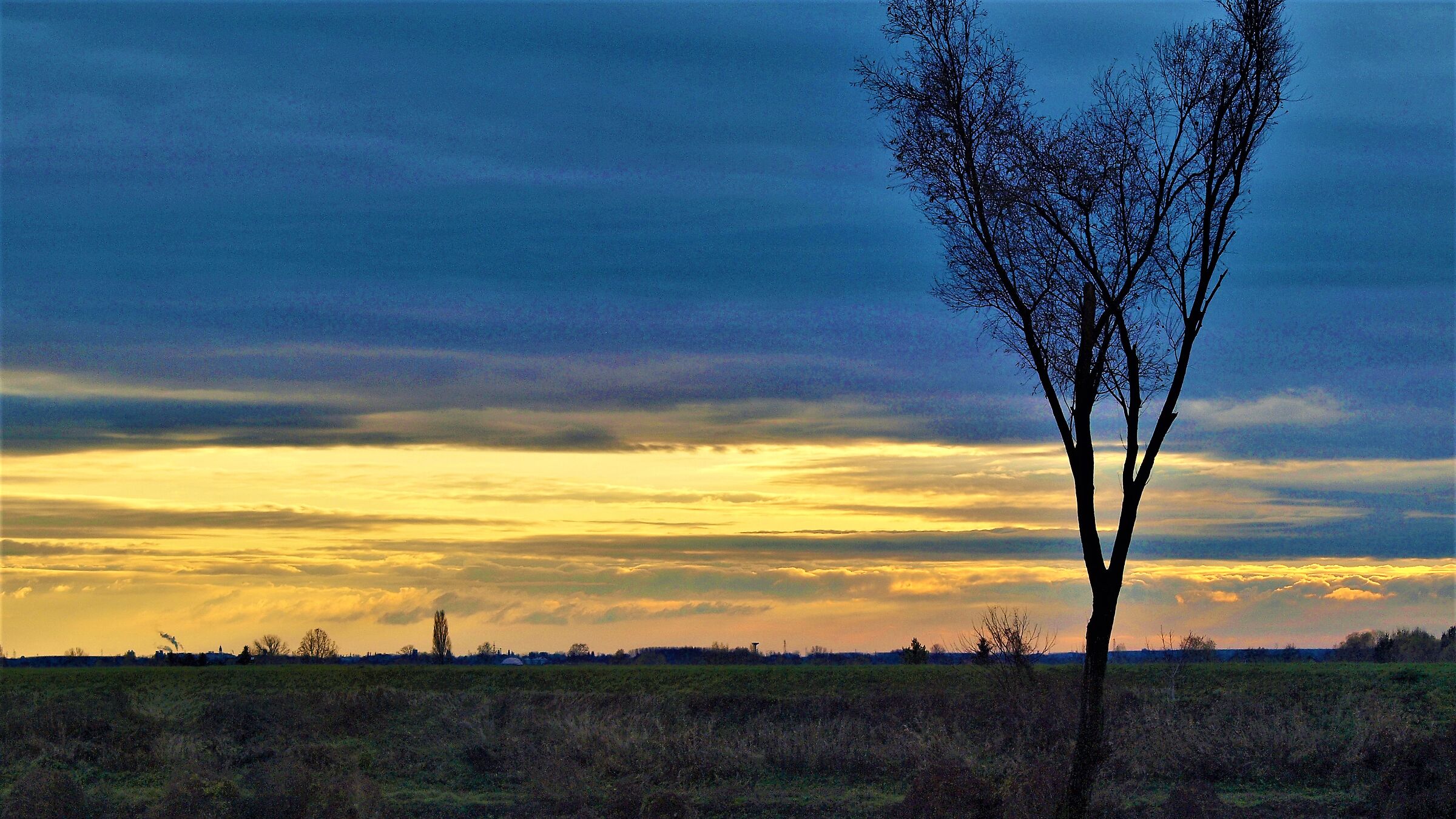 Tramonto nella bassa veronese