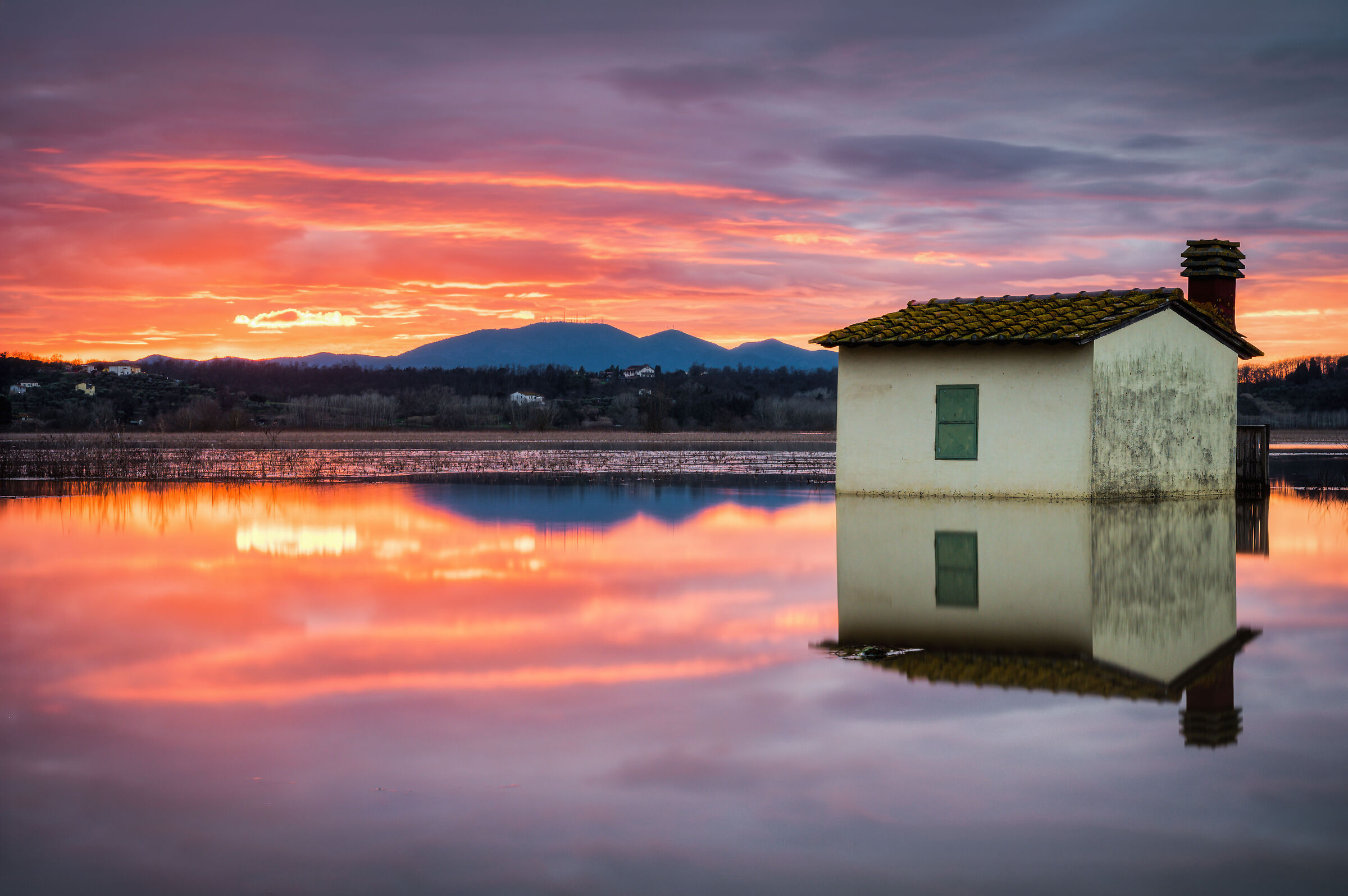 Sunset in the marshes
