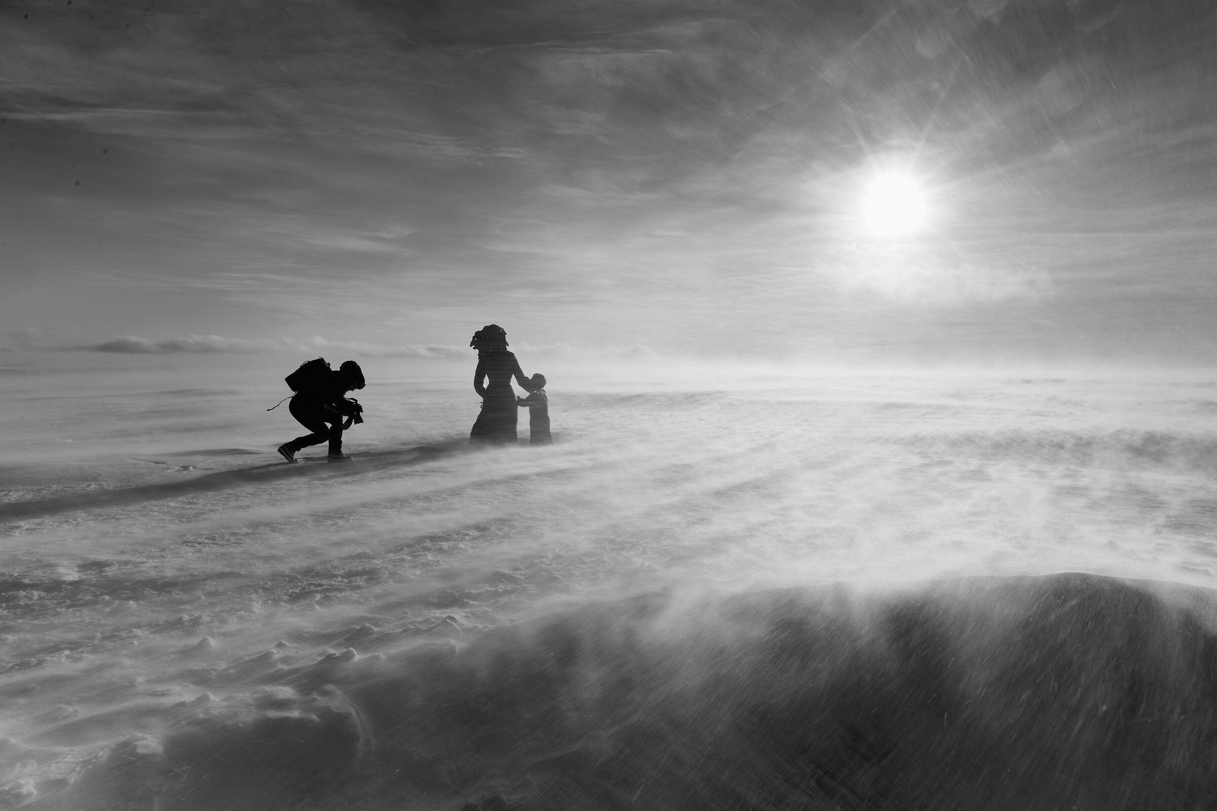North Cape in the blizzard