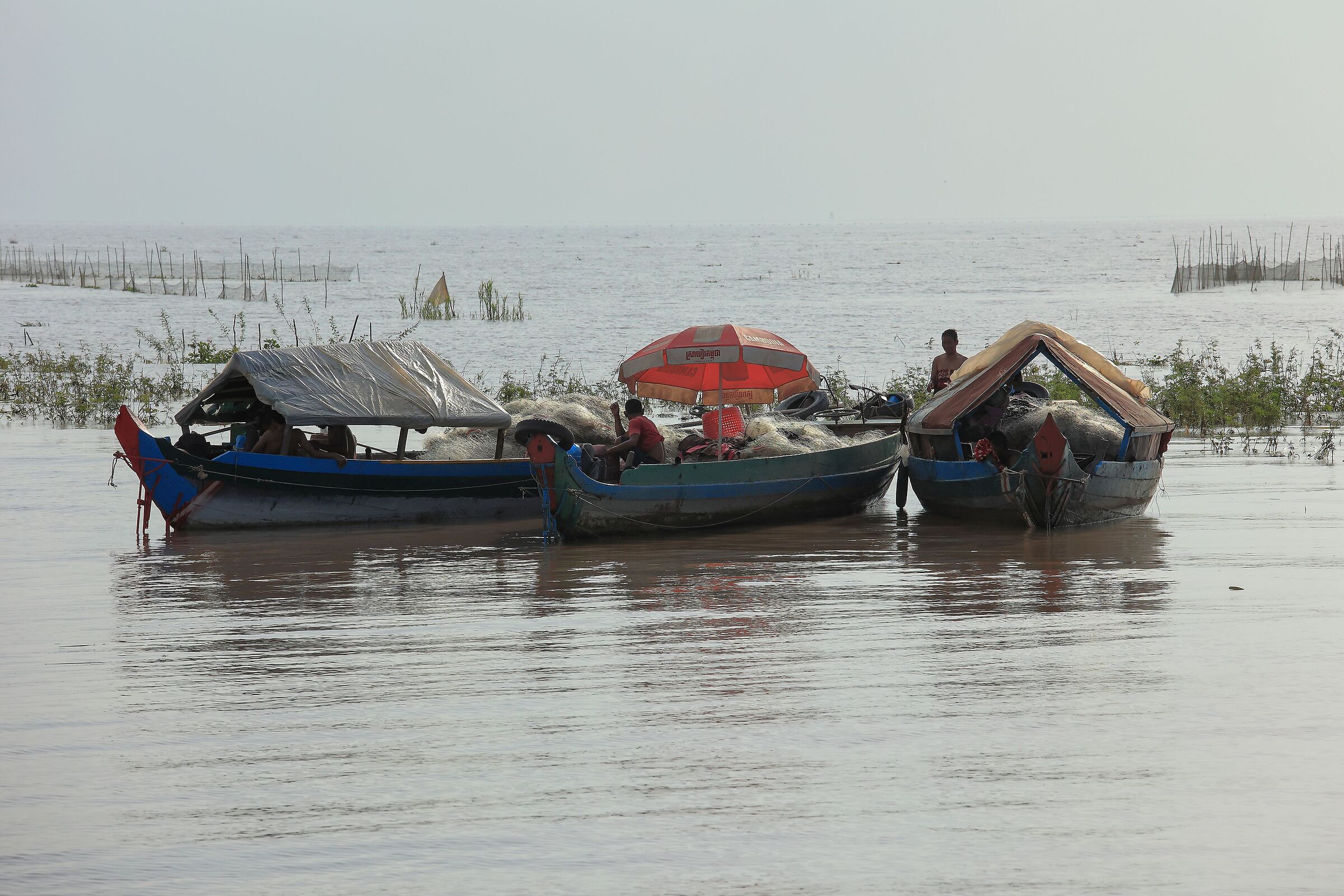 Vita da pescatori nel lago Tonlé Sap
