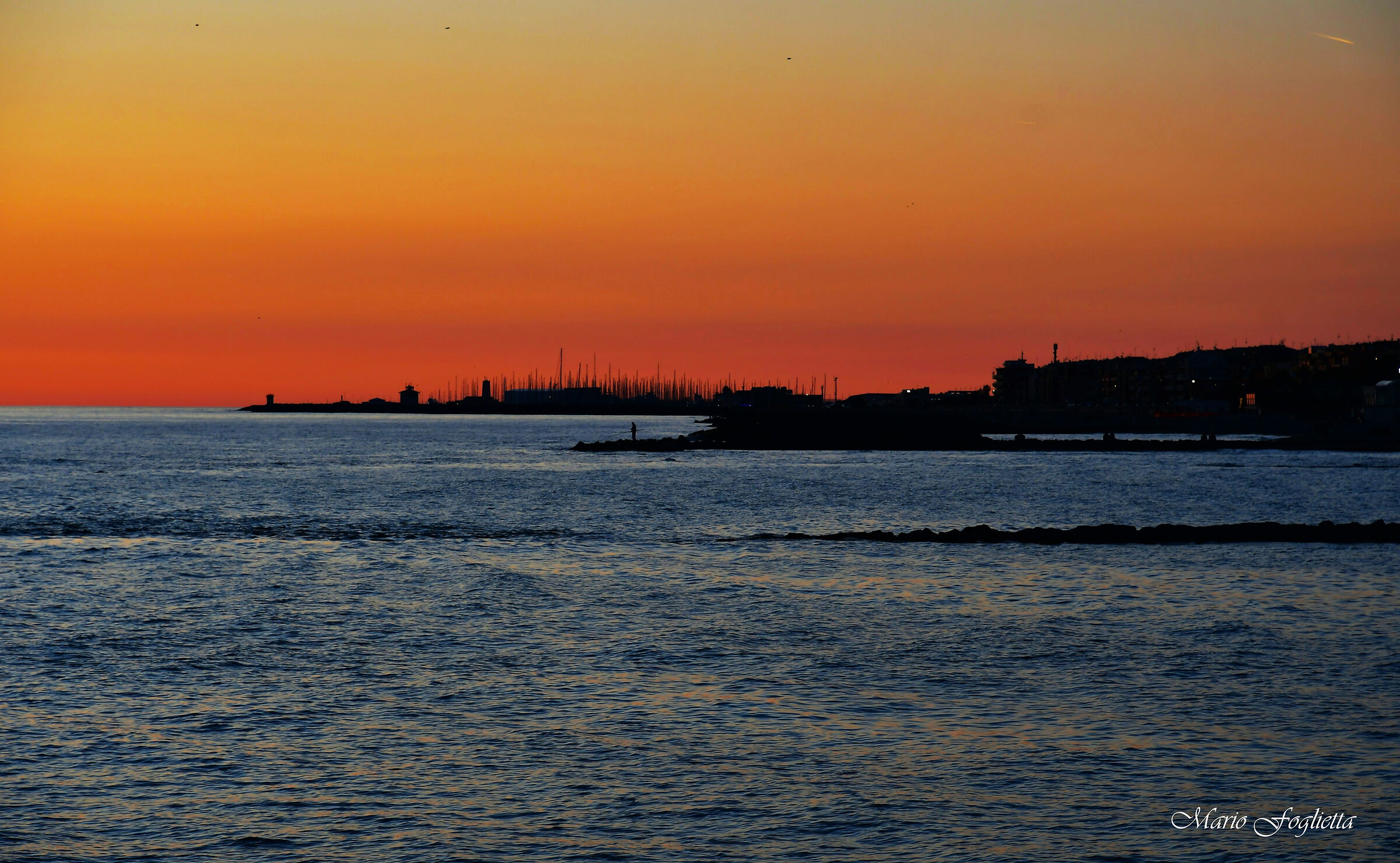 The caress of a sunset