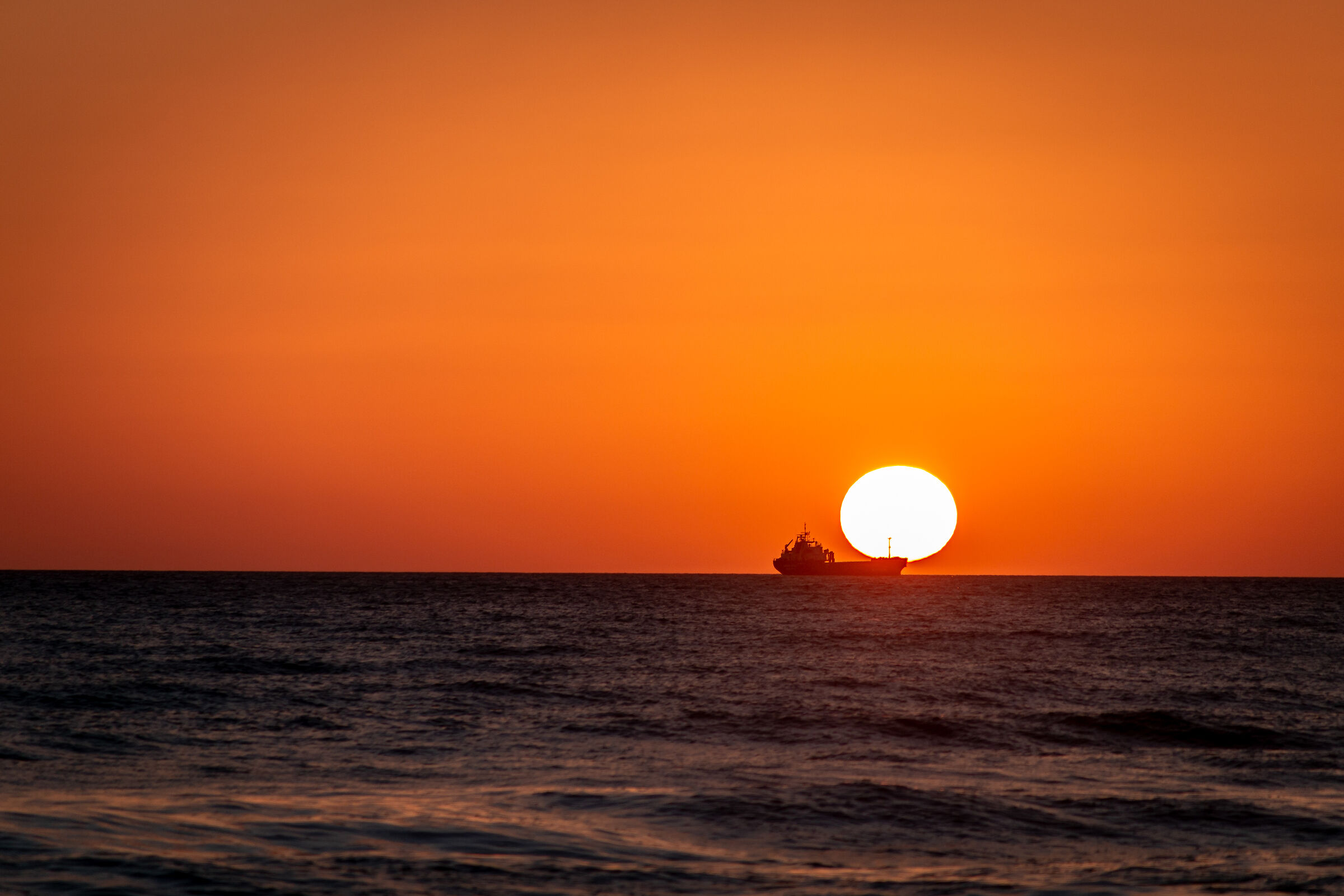 Barca al tramonto
