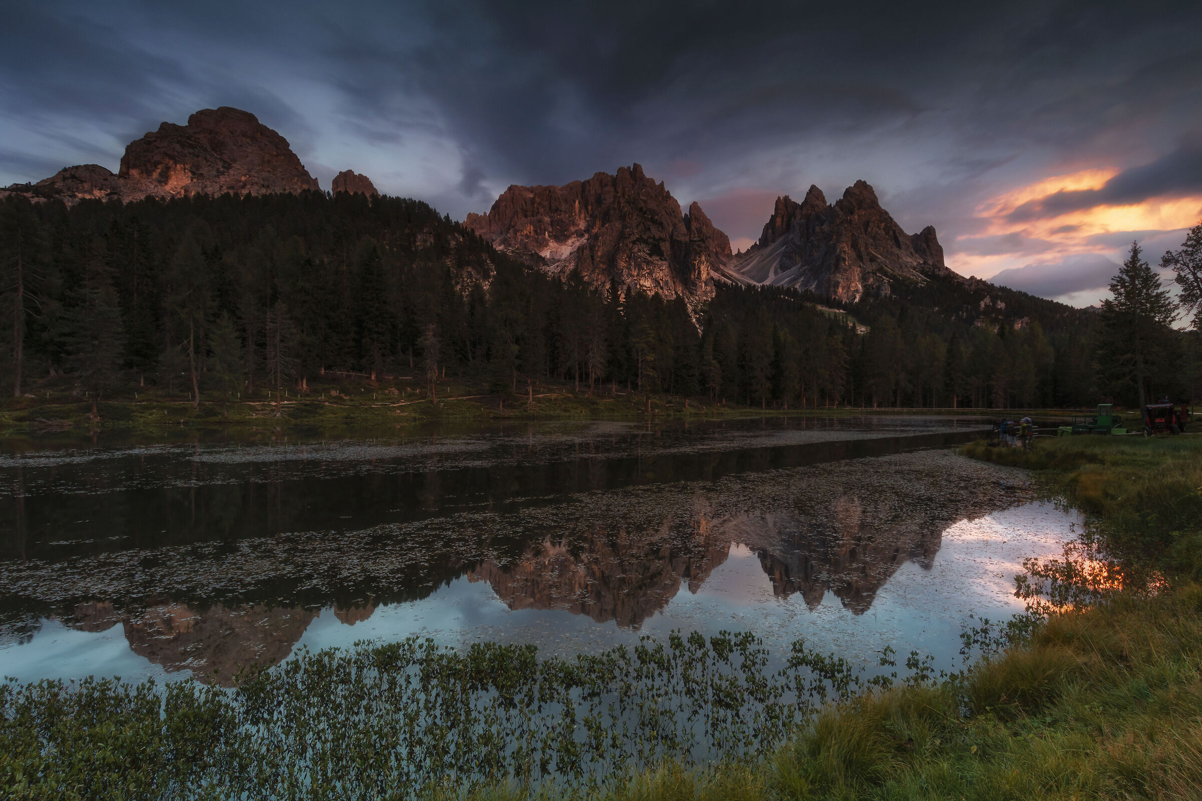 Sunset at Lake Antorno