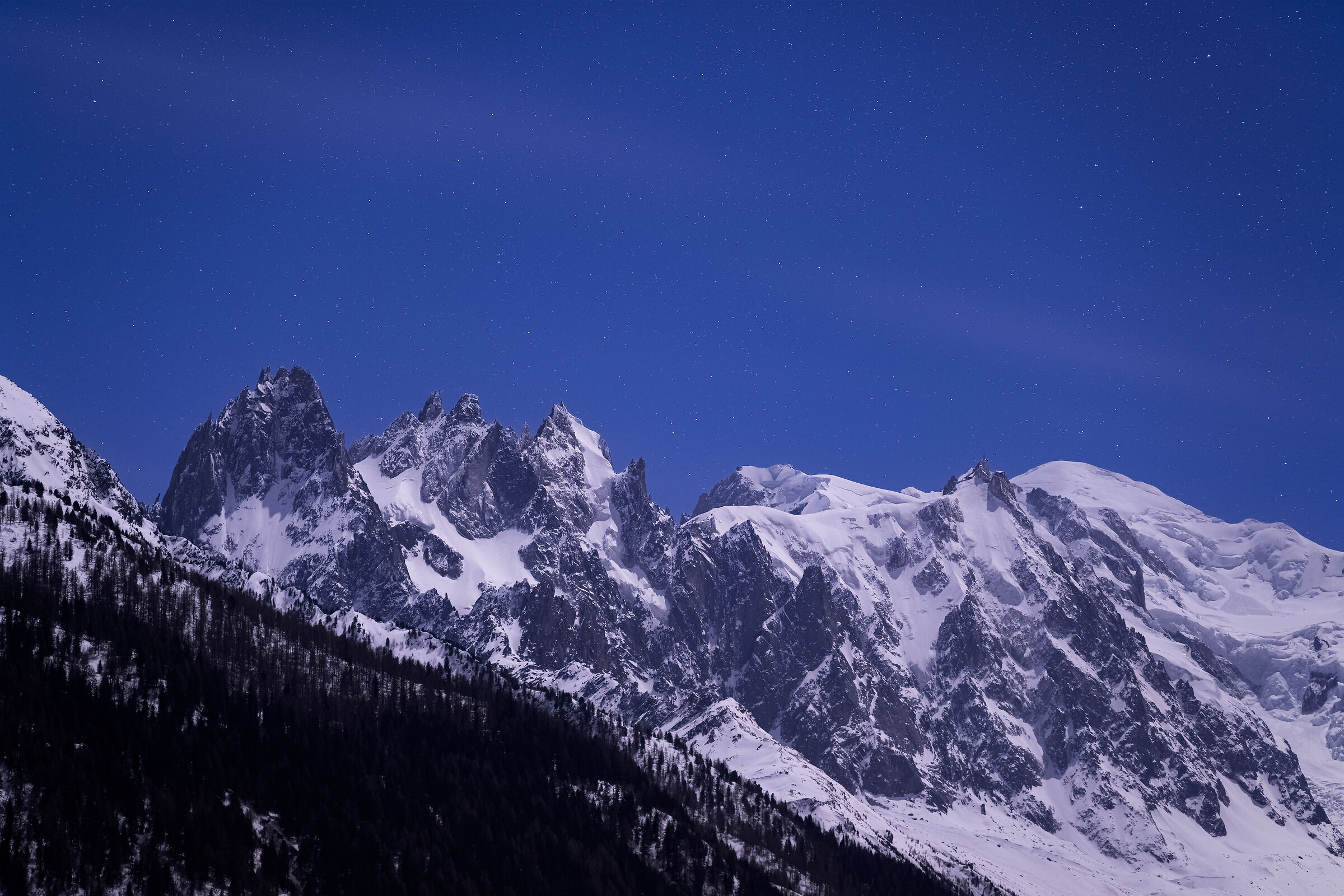 Montblanc by night