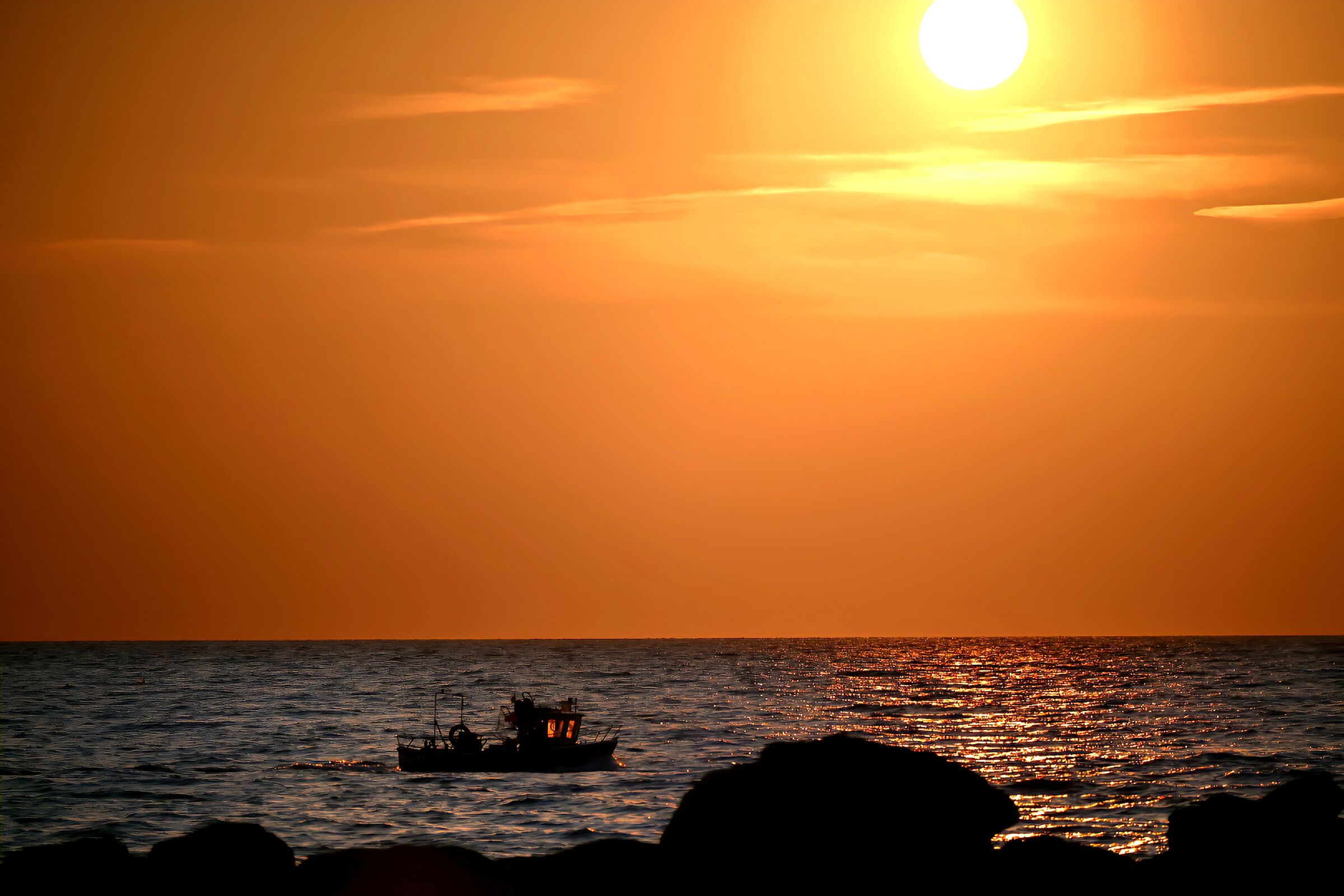 Sunset in Marina di Pisa