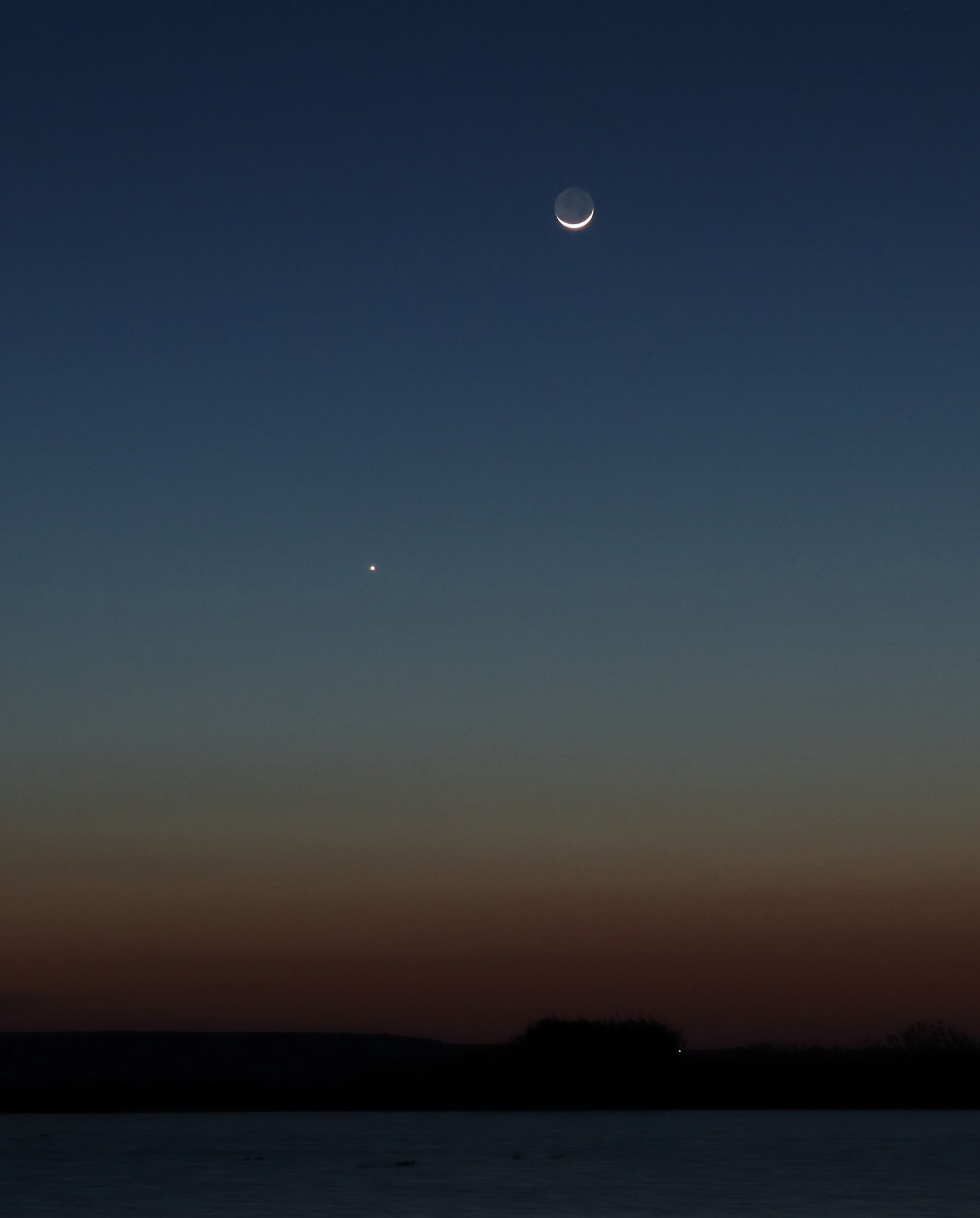 La congiunzione Luna-Venere