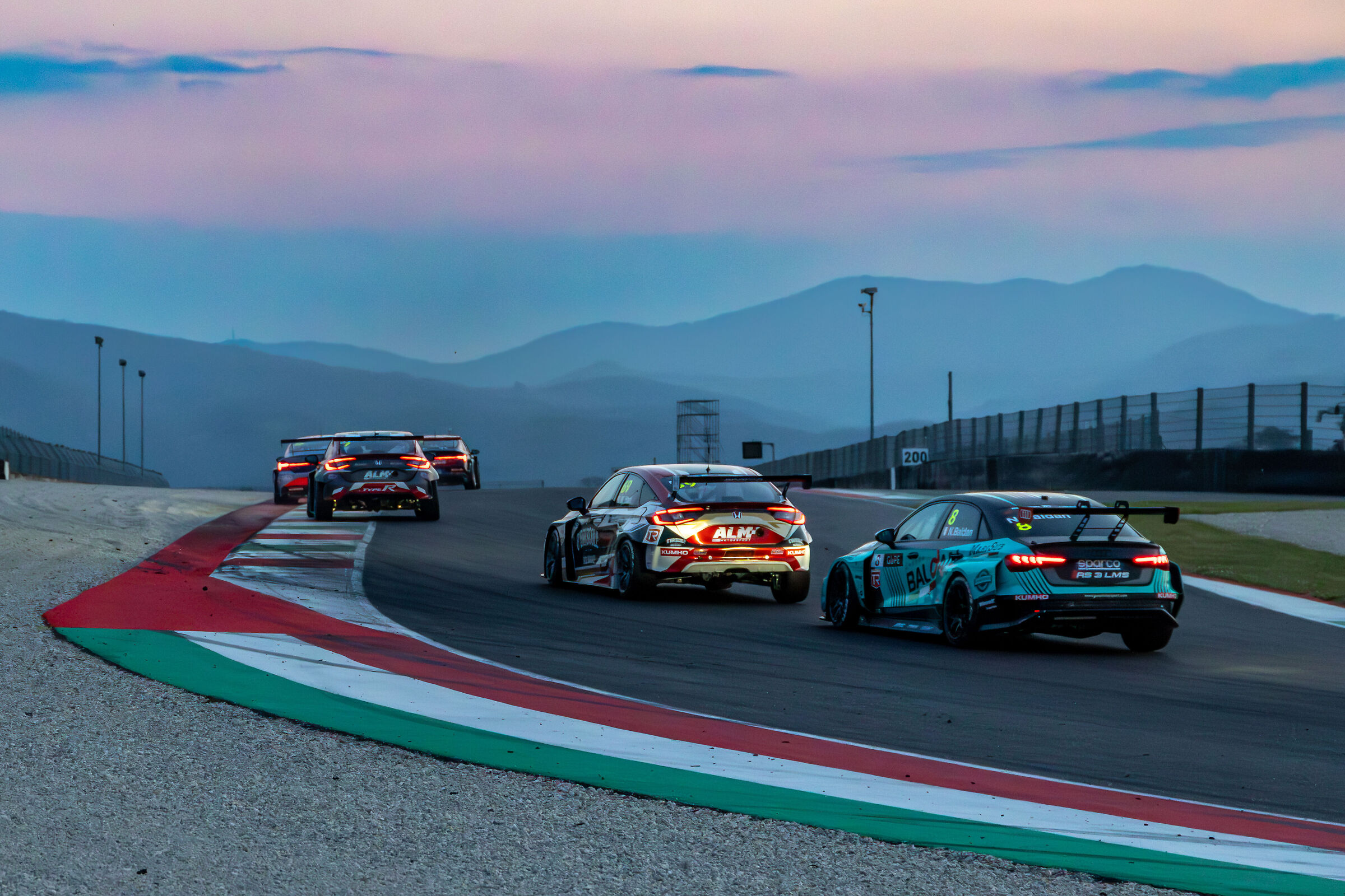 Mugello Circuit at sunset - TCR Europe