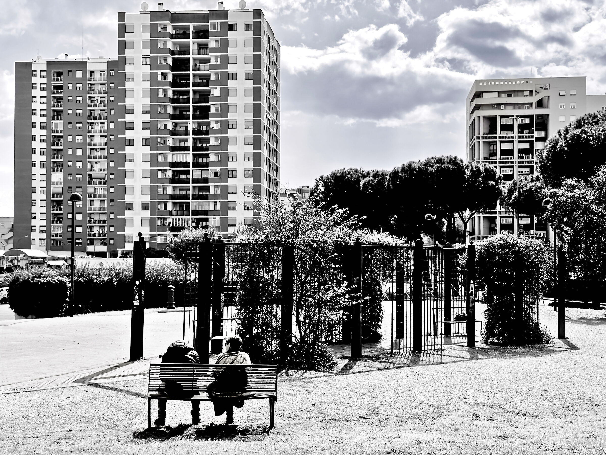 A suburban garden in Rome