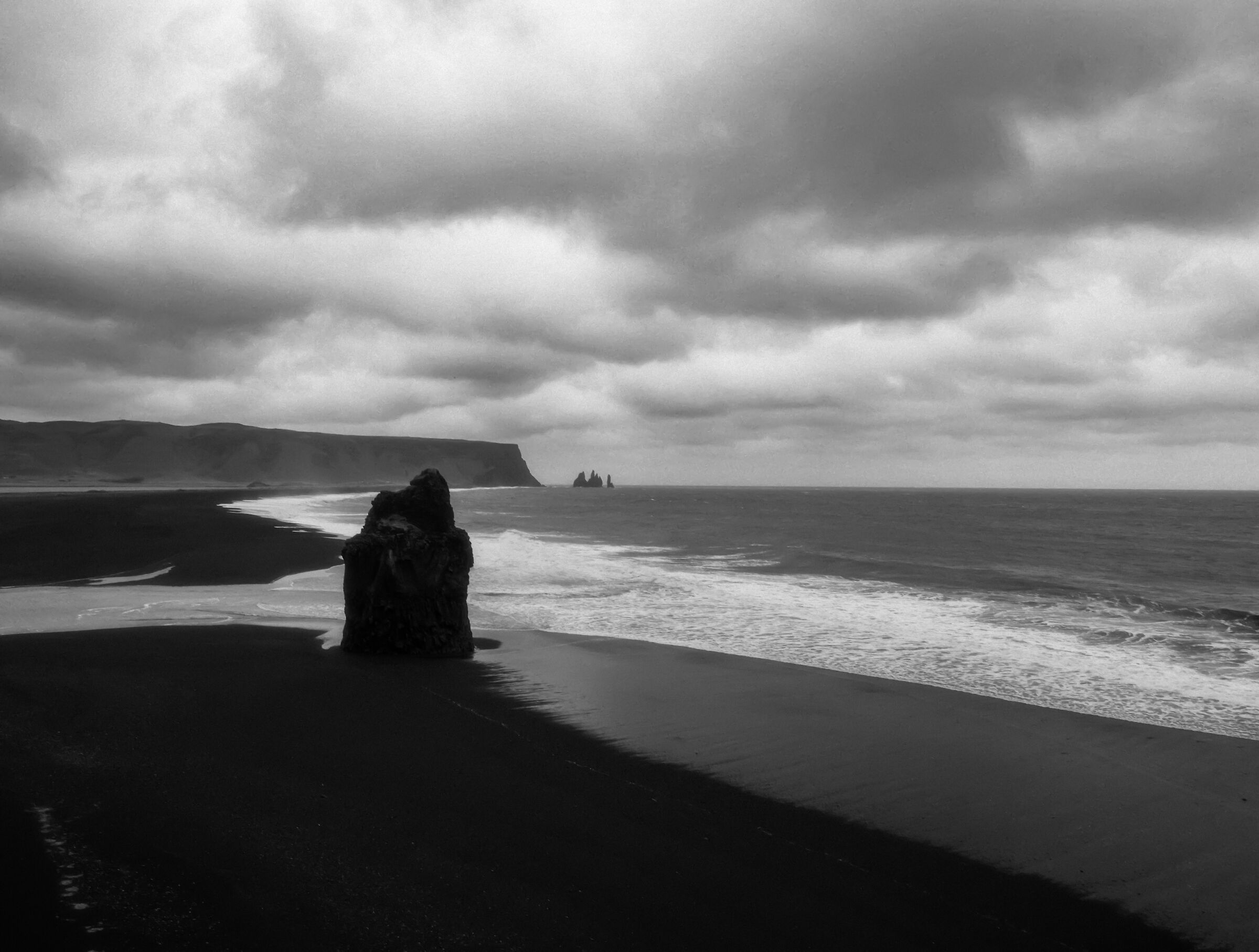 Reynisfjara Monochrome