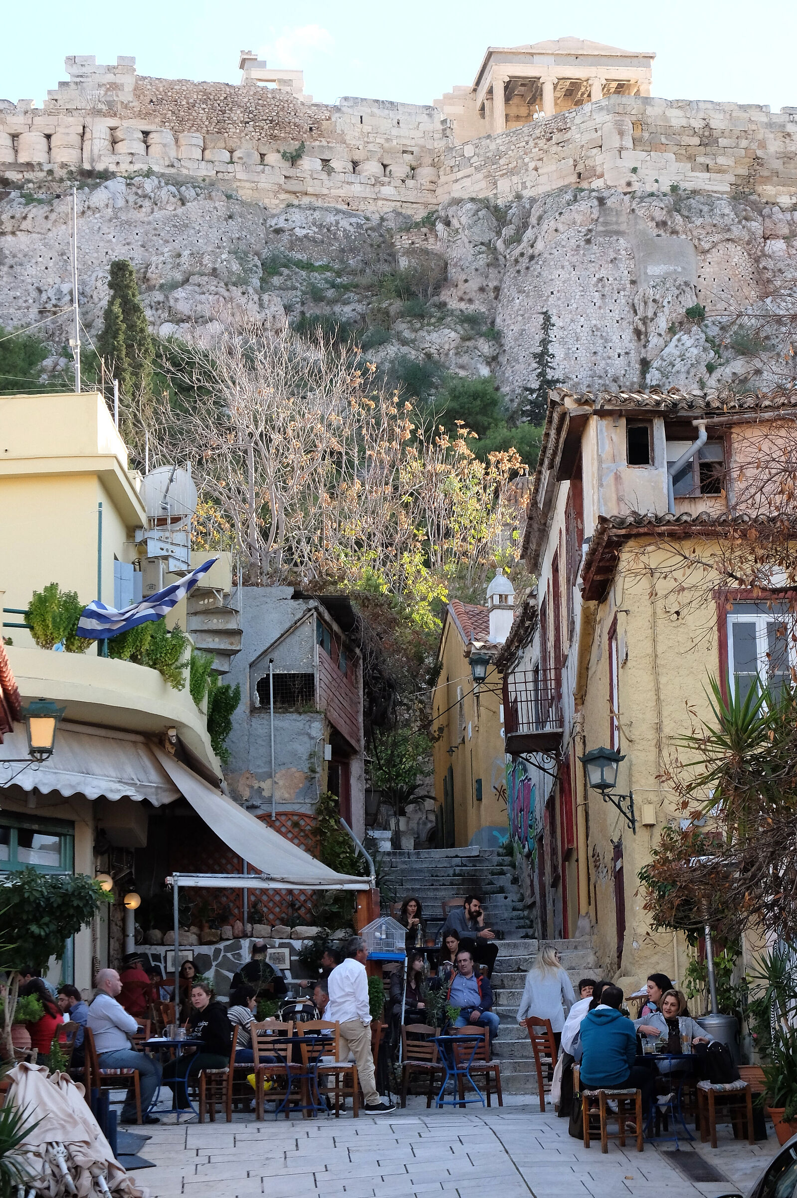 under the Acropolis