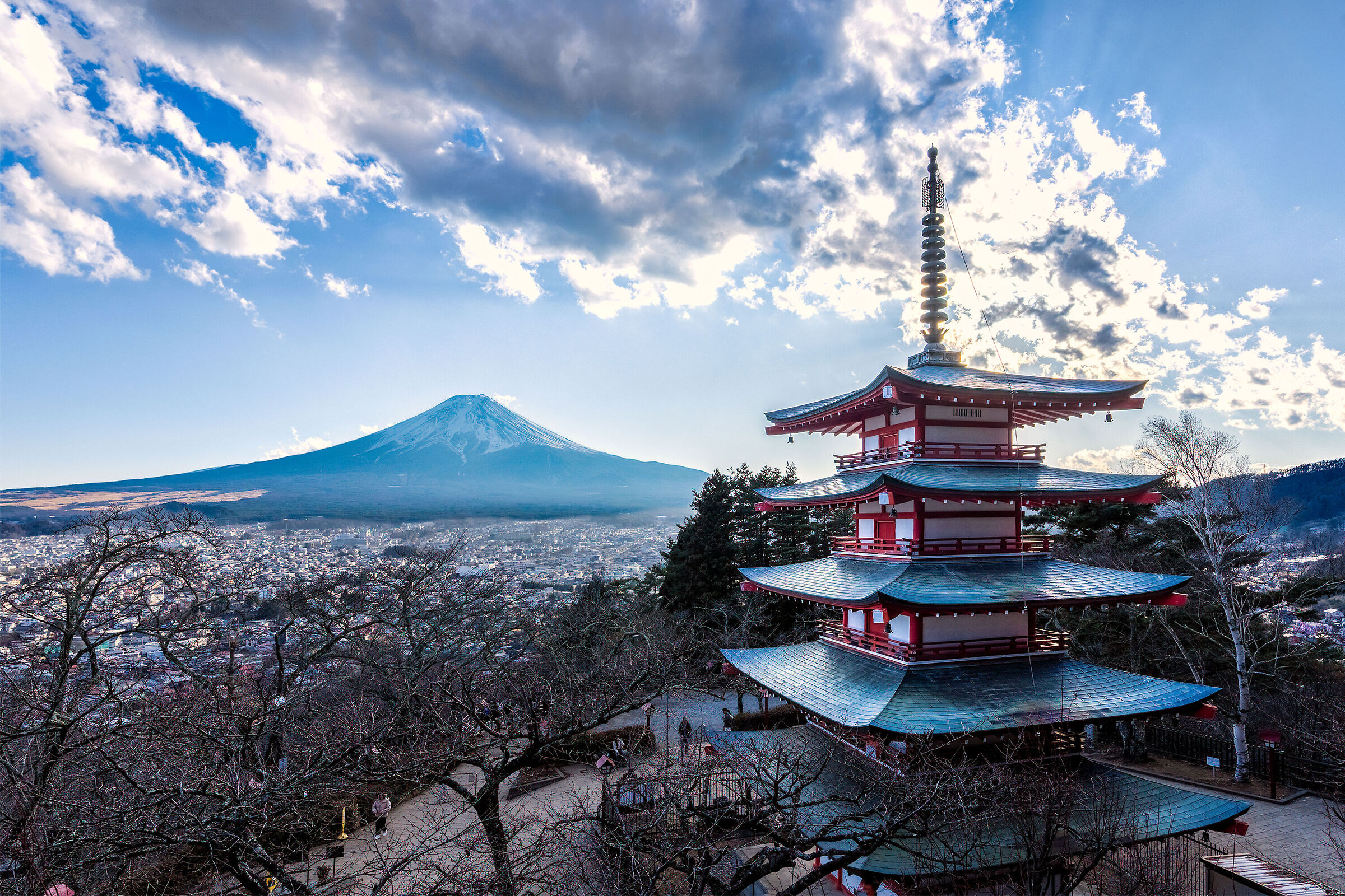 La pagoda ed il Fuji