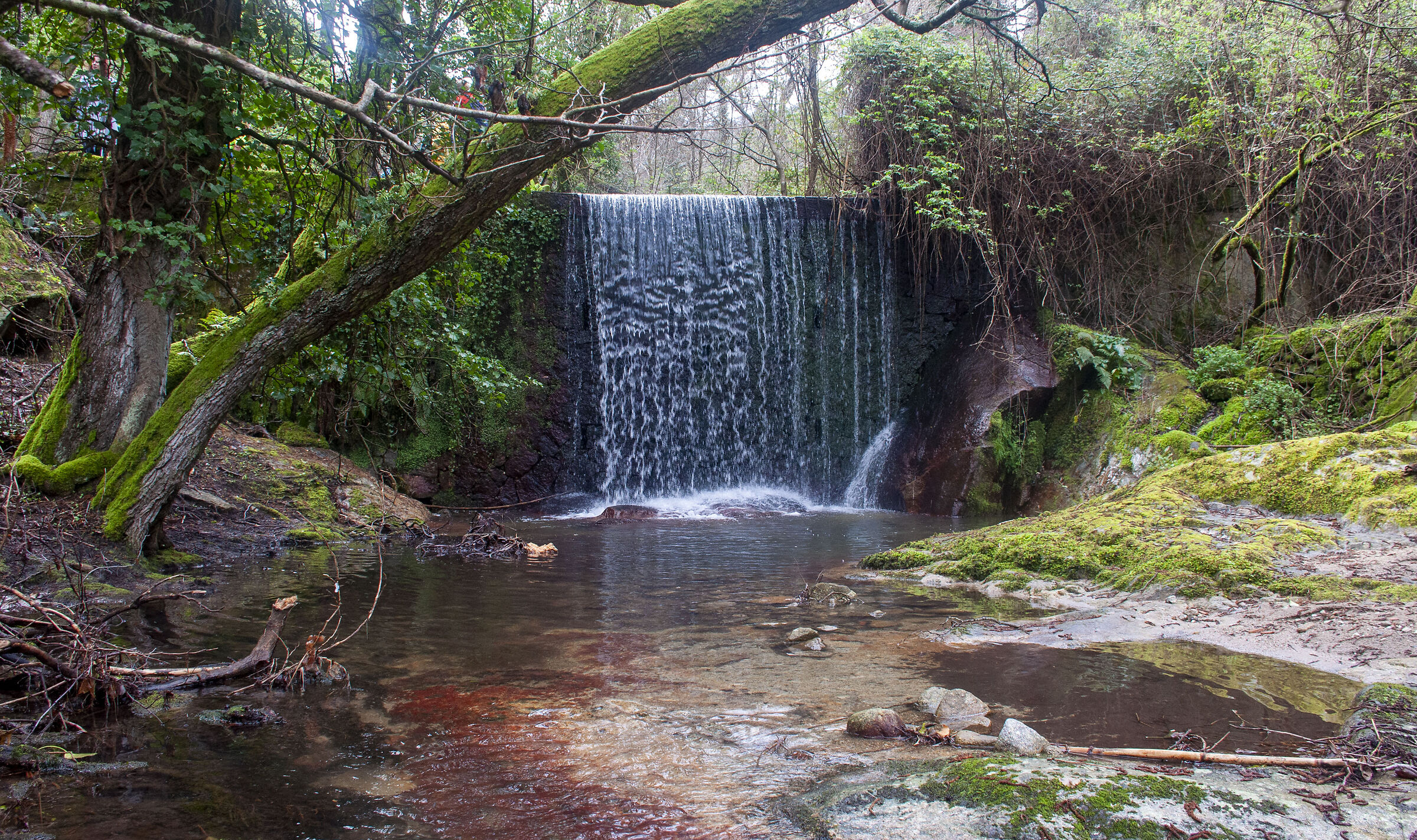 Waterfall in the Valley of the Mills in Maciana