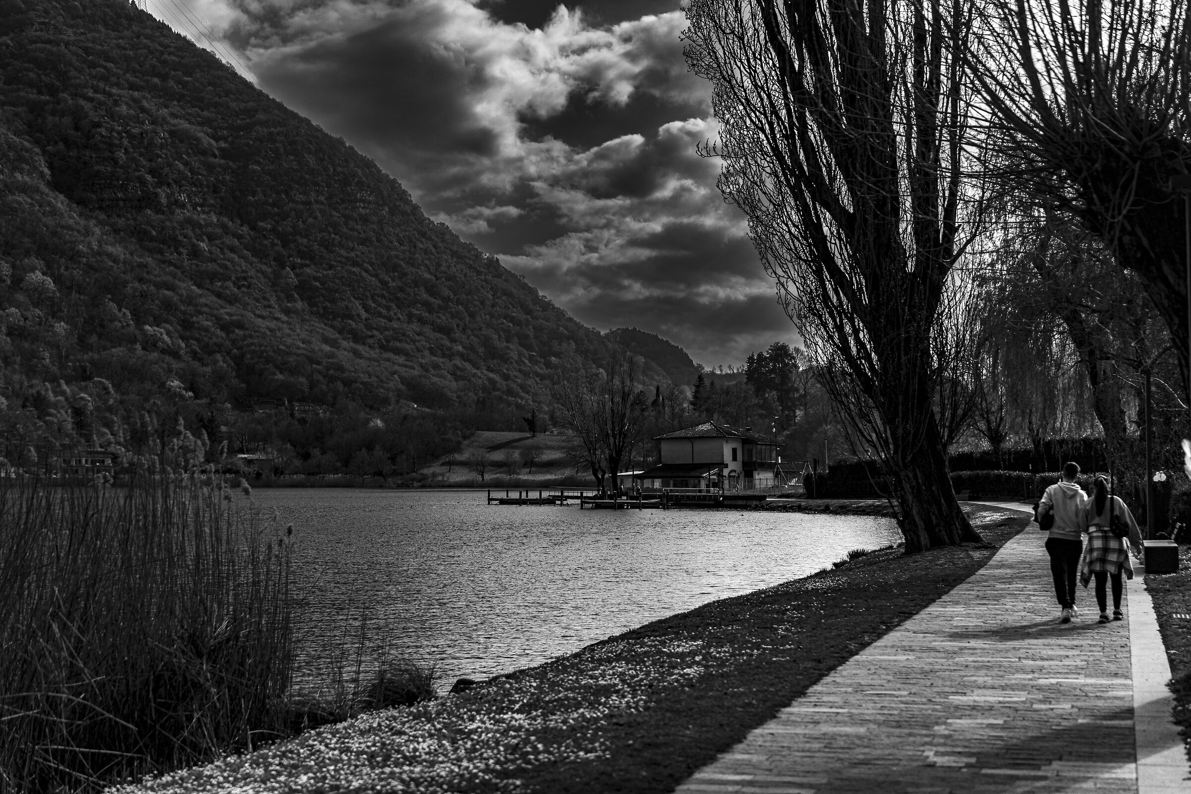 Walking on the lake