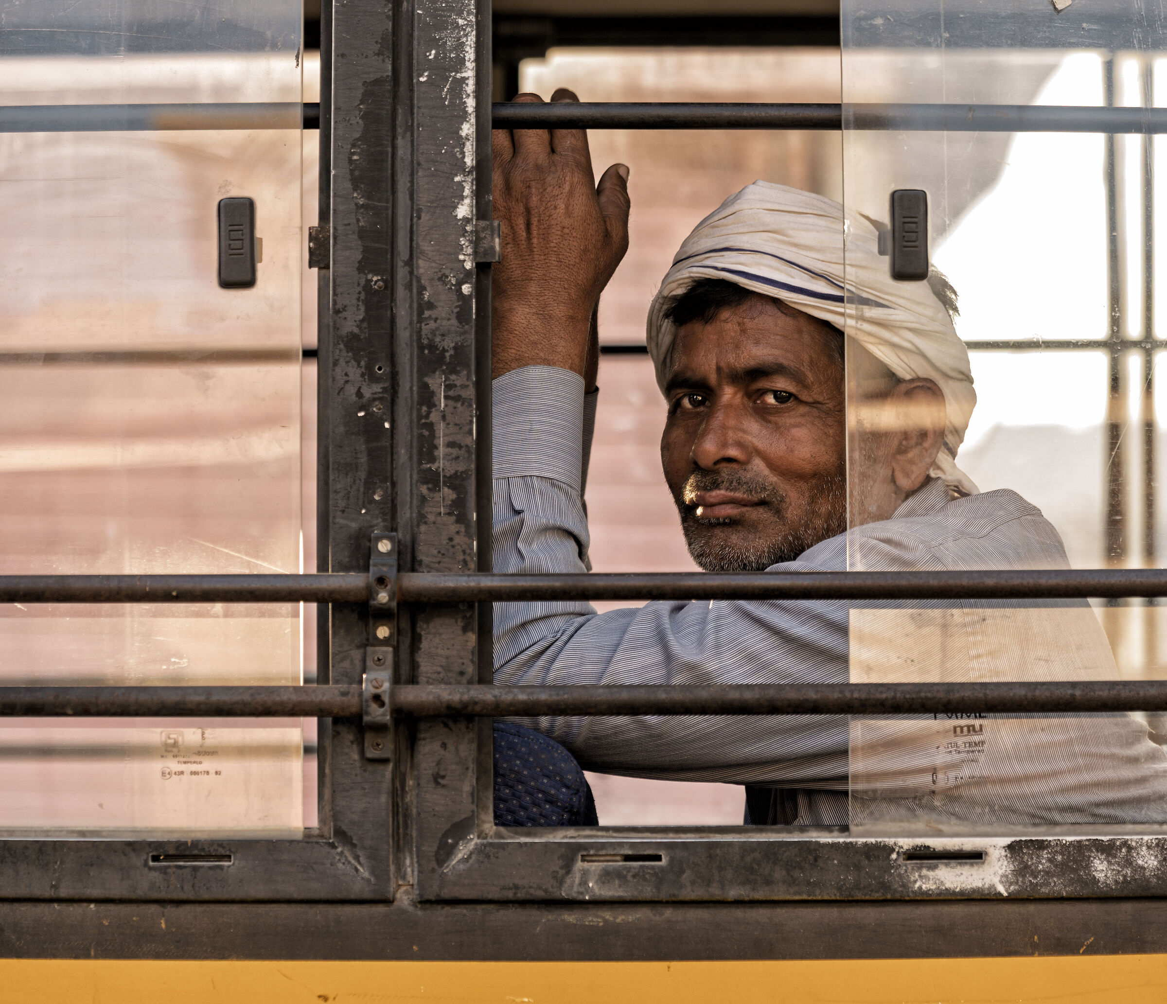 on the bus