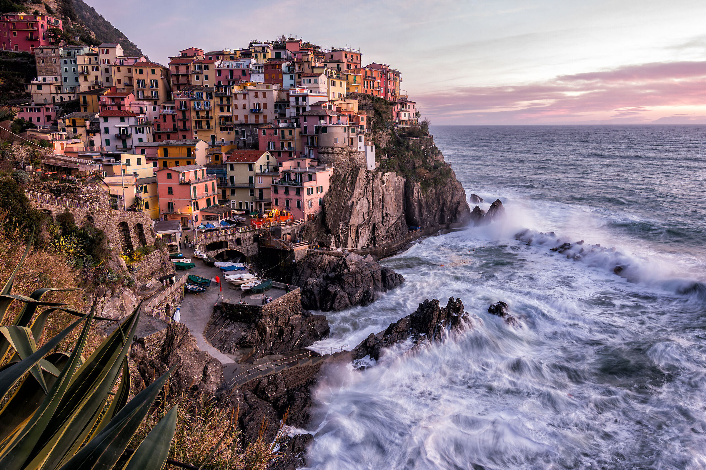 Manarola on a winter afternoon