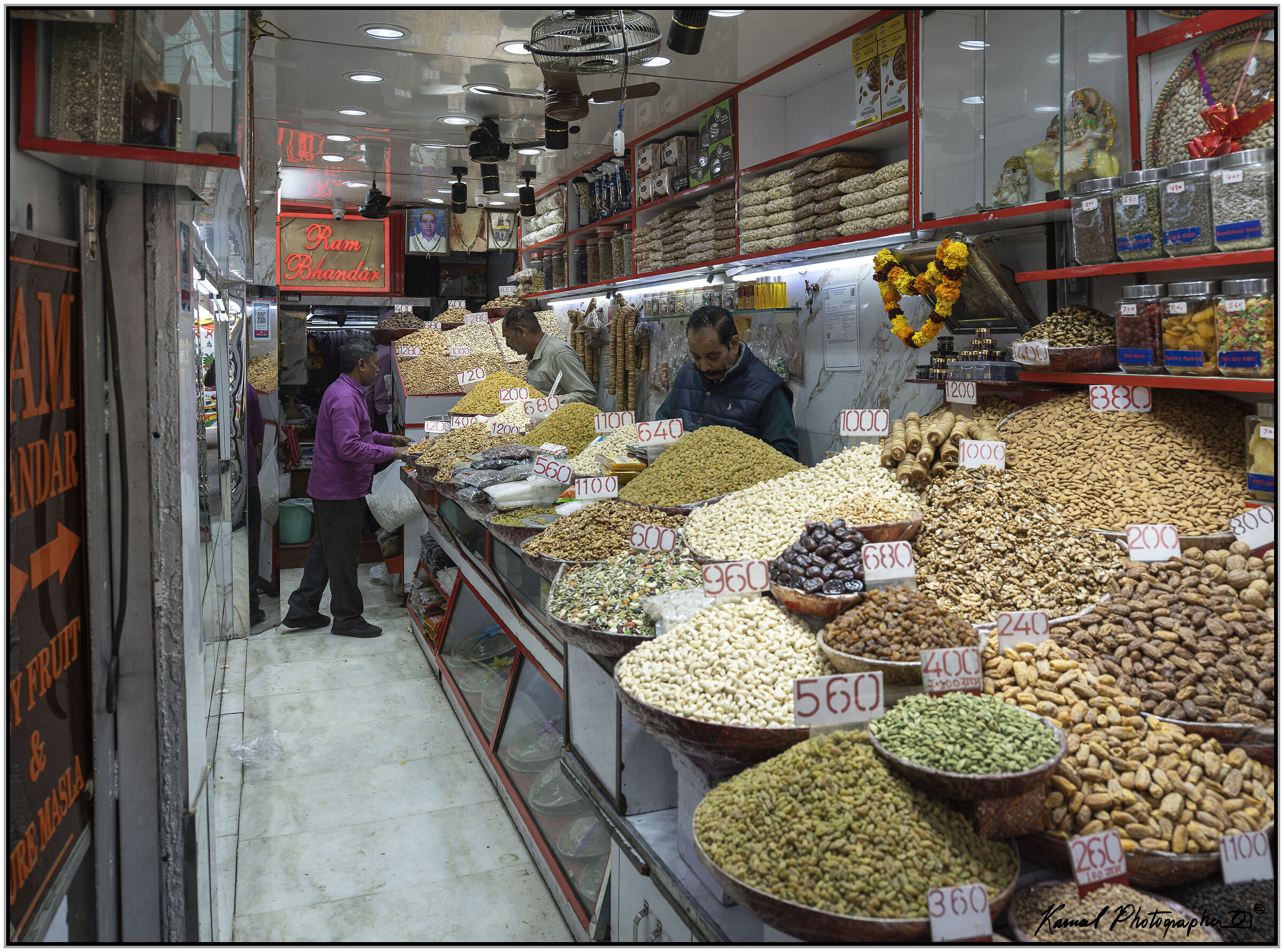 Typical shops in Delhi