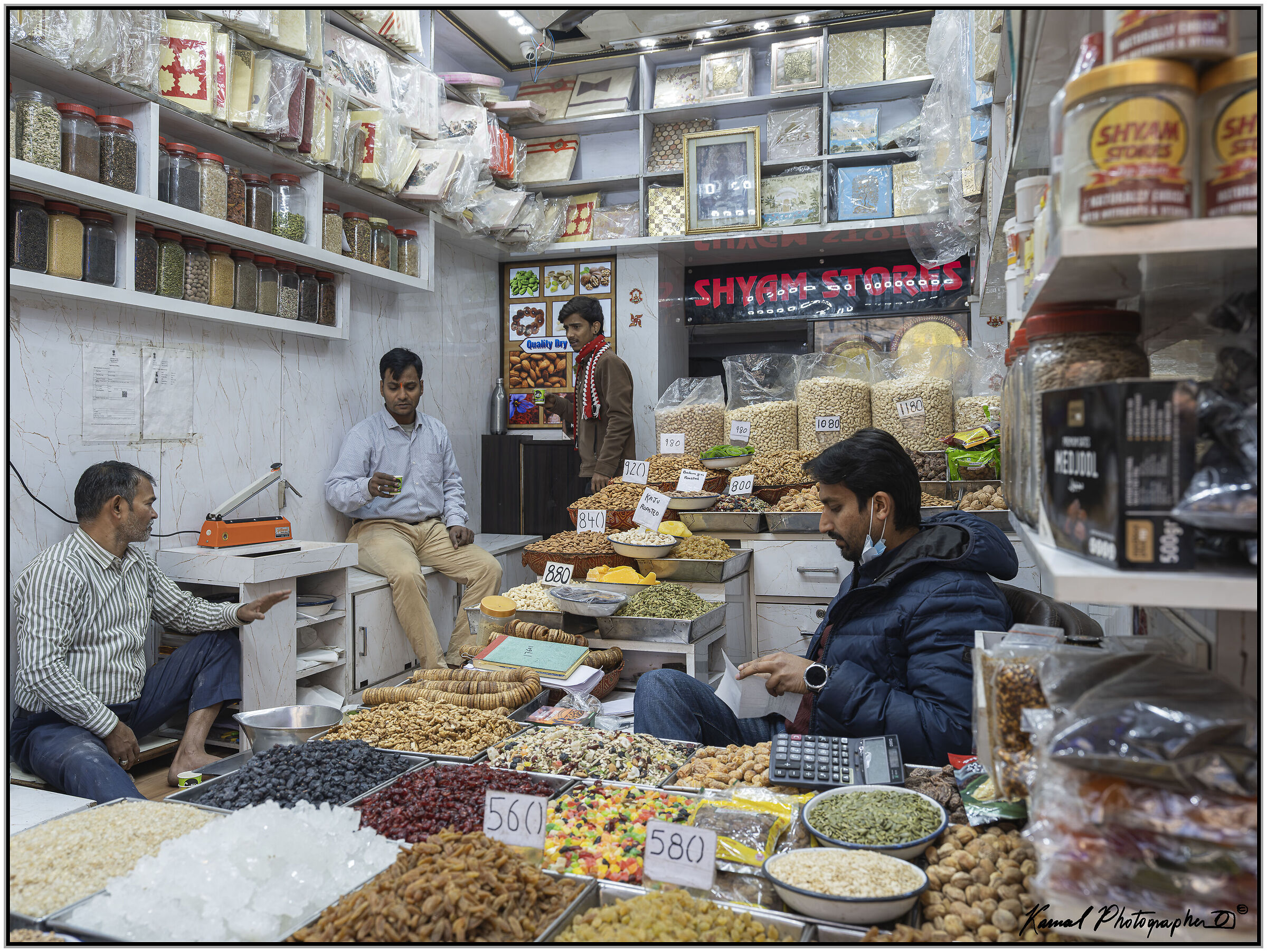Typical shops in Delhi