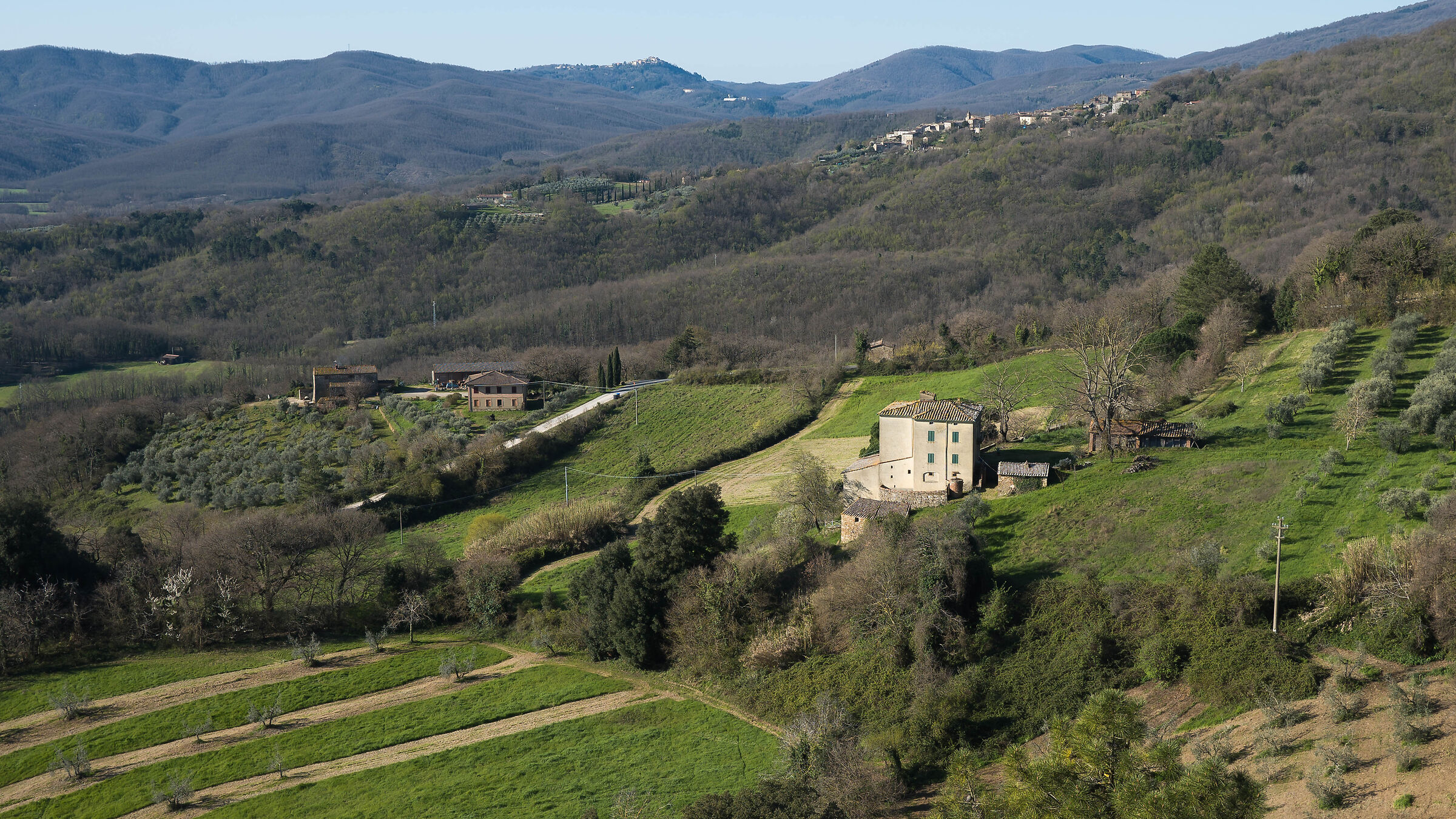 Val di Merse seen from Chiusdino