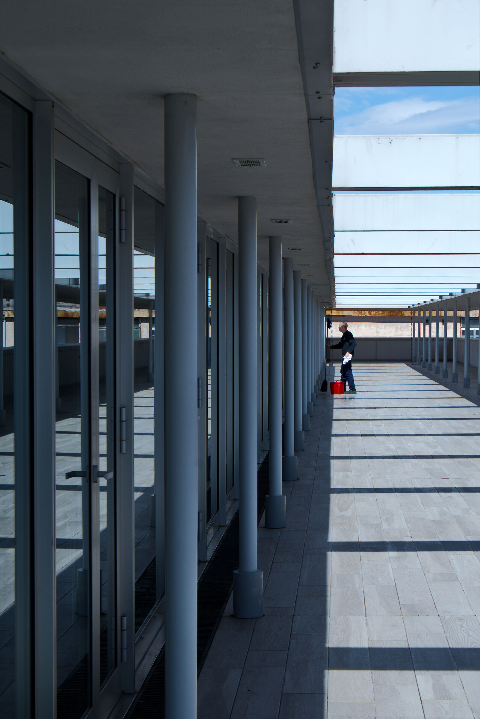 Ufficio, terrazzo, interno