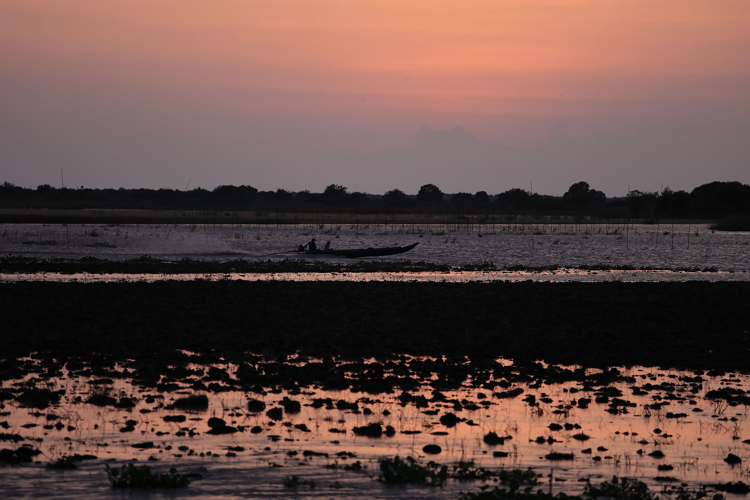 Pescatori al tramonto
