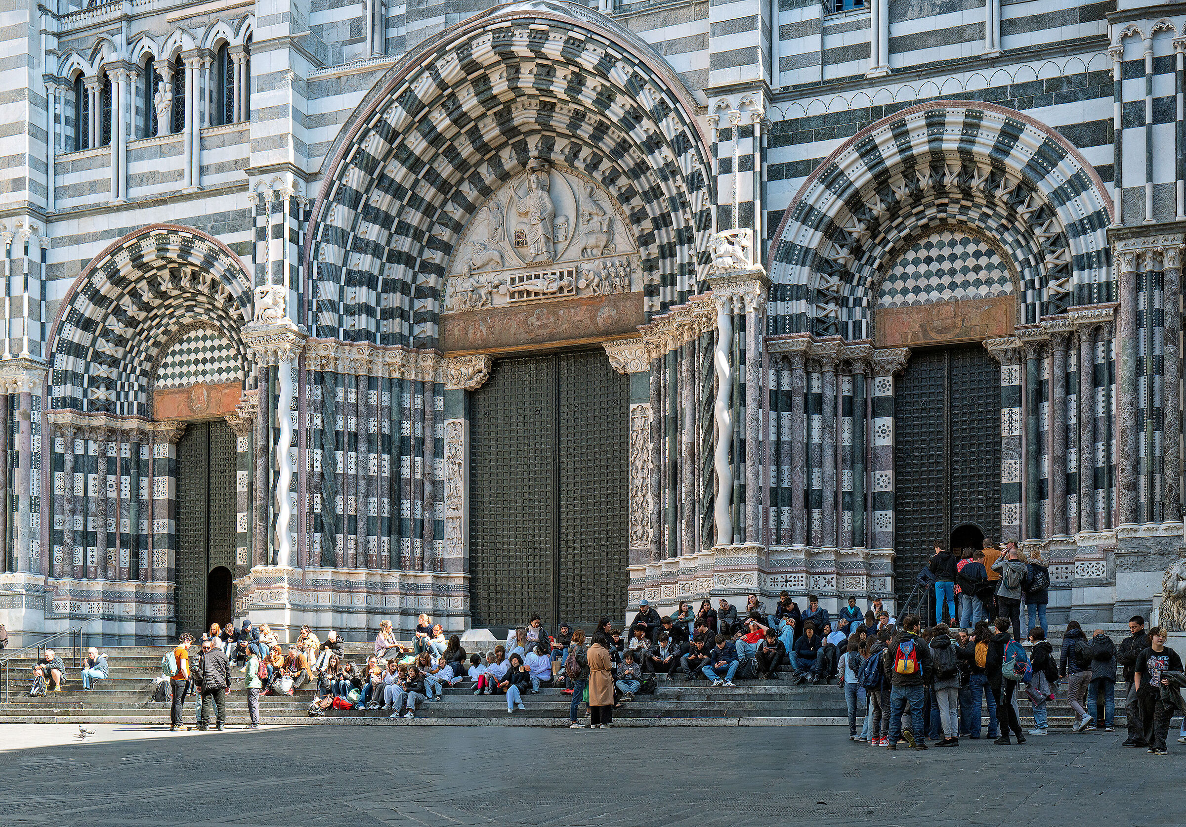 school groups on a trip