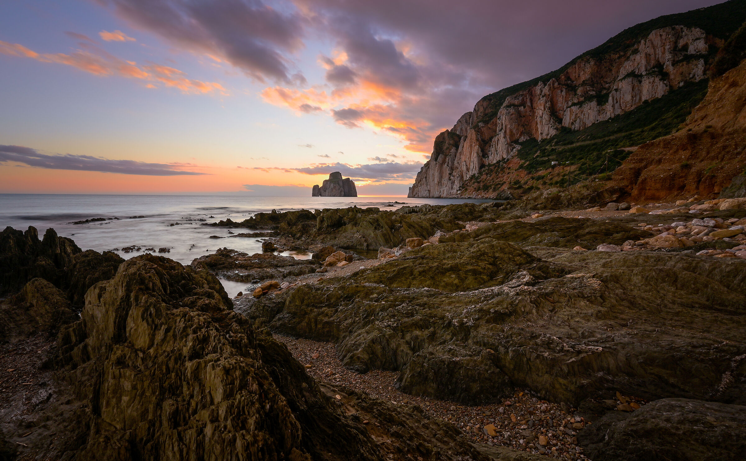 Sunset in masua