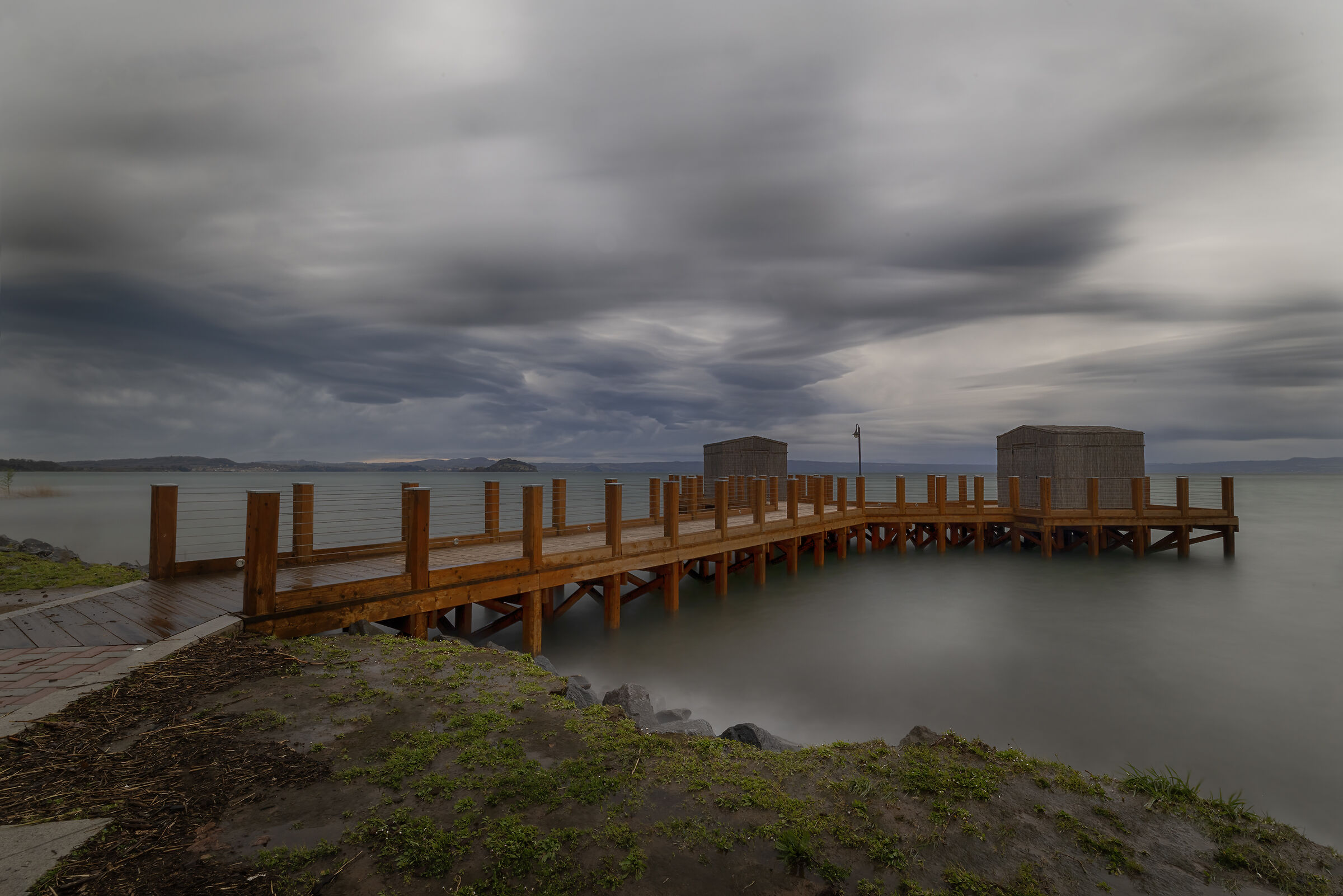 The pier on the lake...