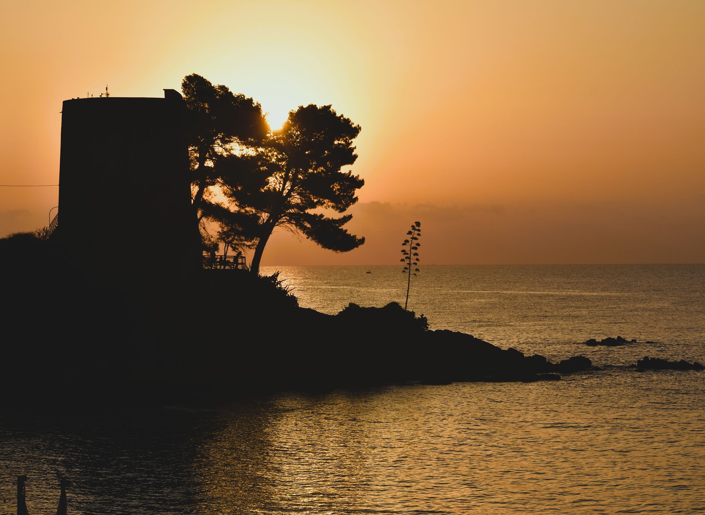 Spettatori al tramonto