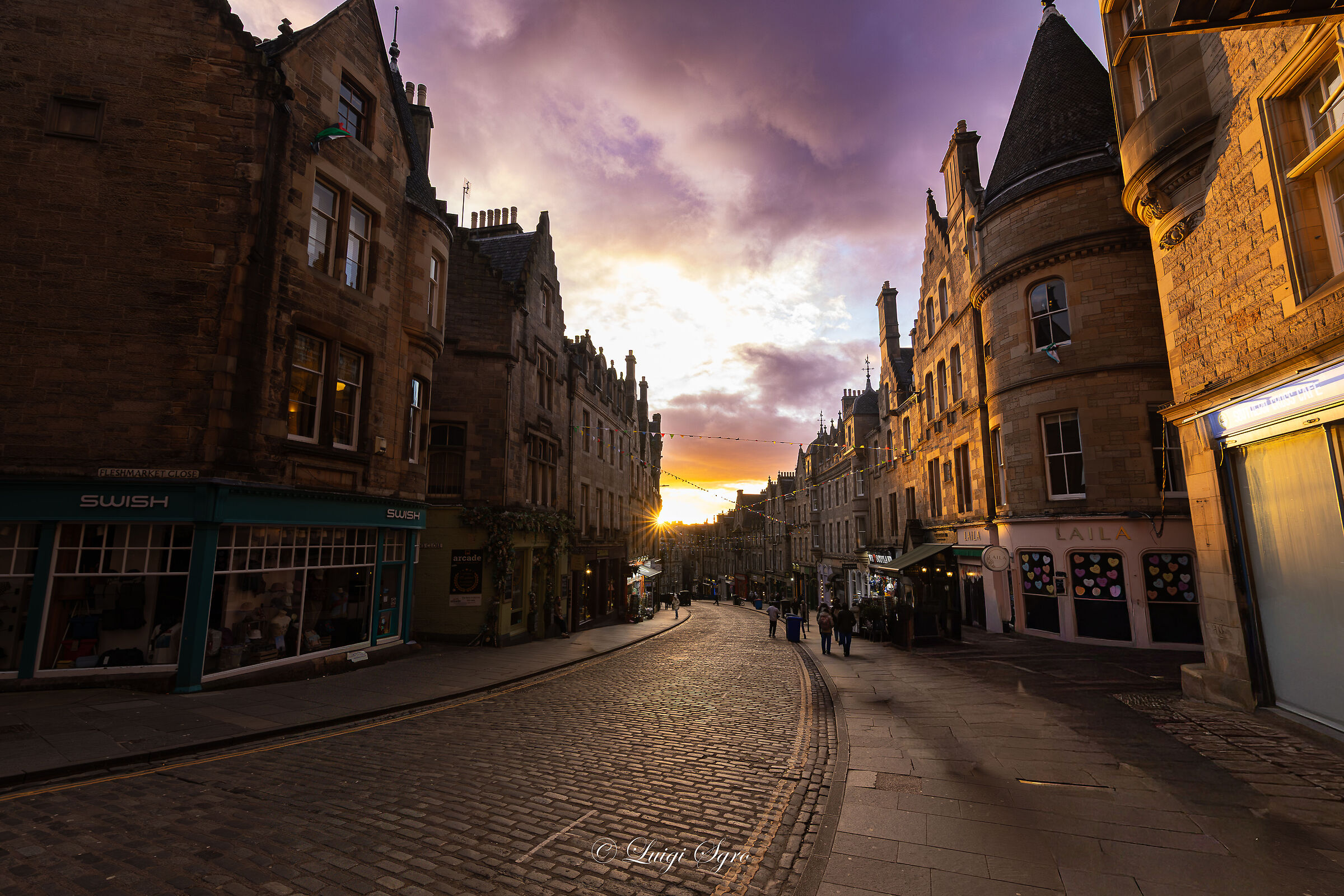 Edimburgo al tramonto