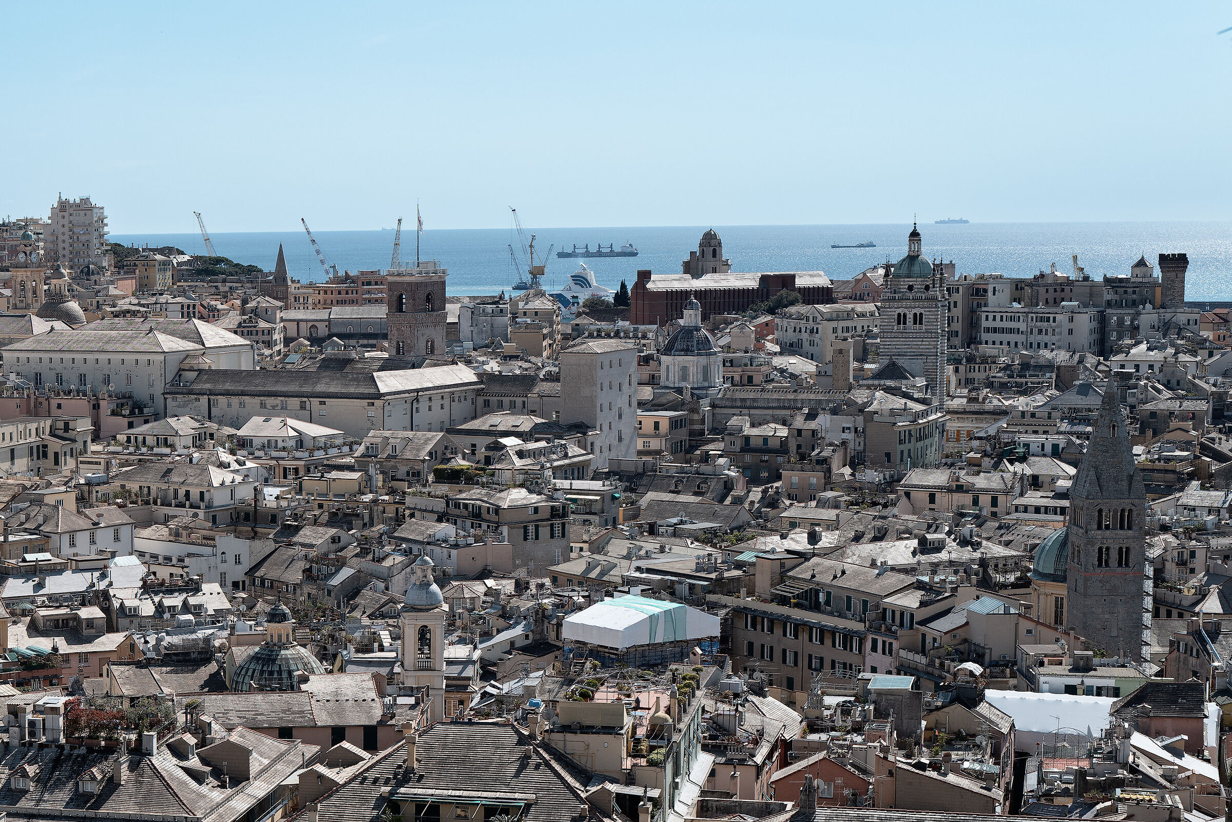Genoa - Panorama of the historic center