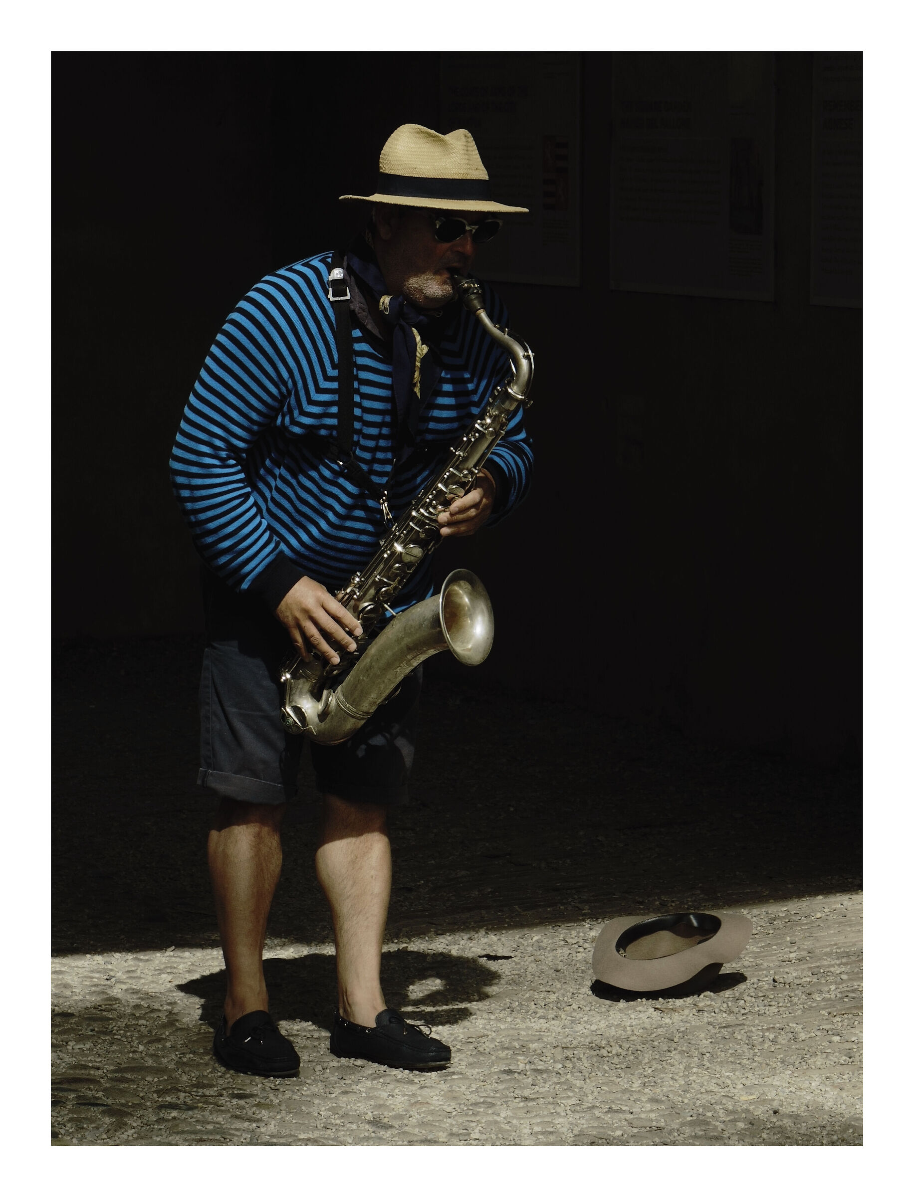 The saxophonist