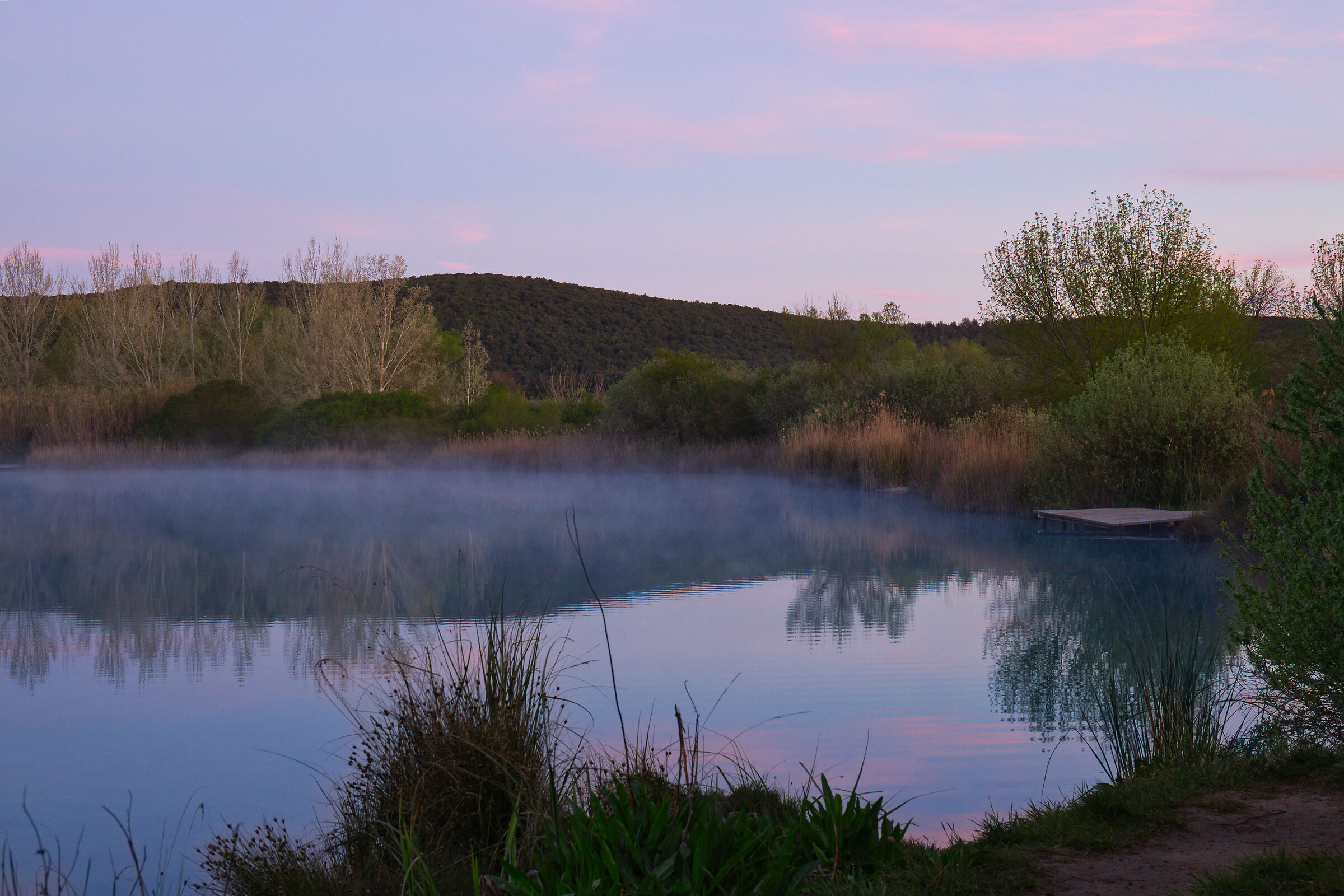Lake Accesa at dawn